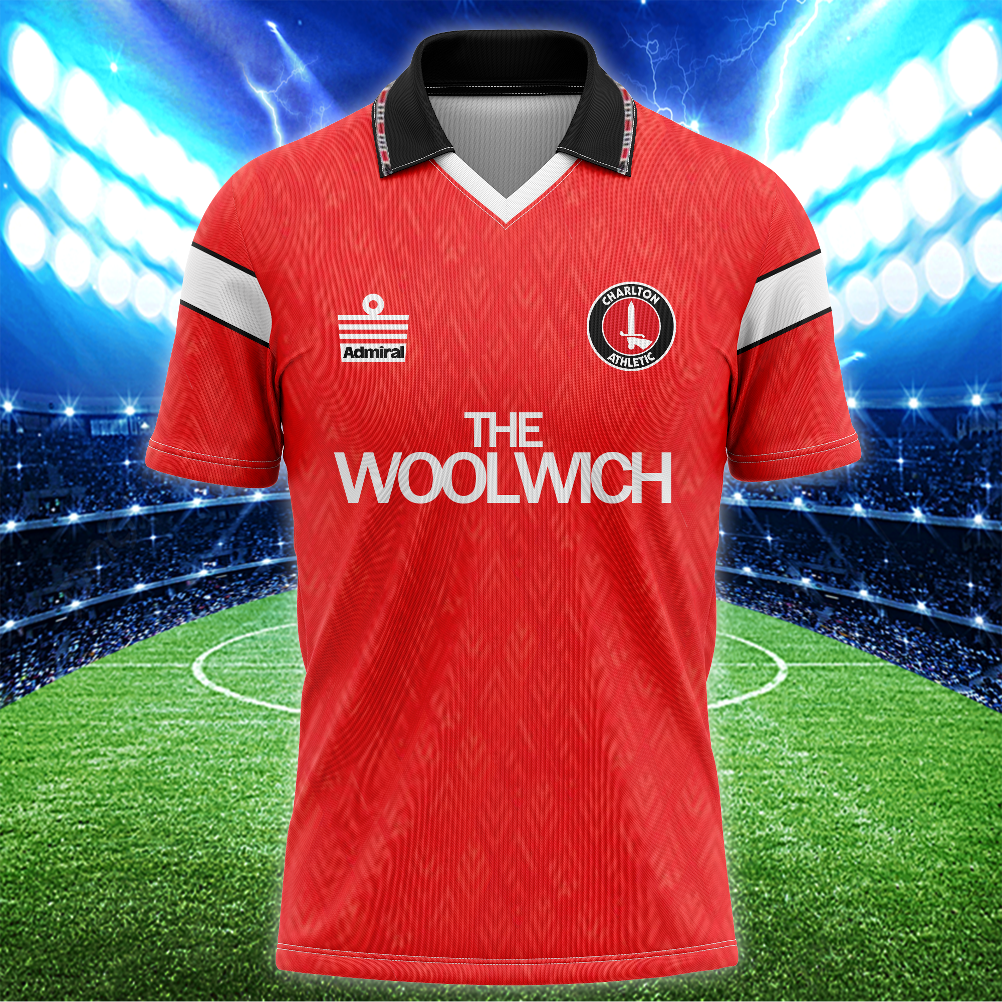 Charlton Athletic.png 1991-92 Home Kit Retro Shirt PT56658