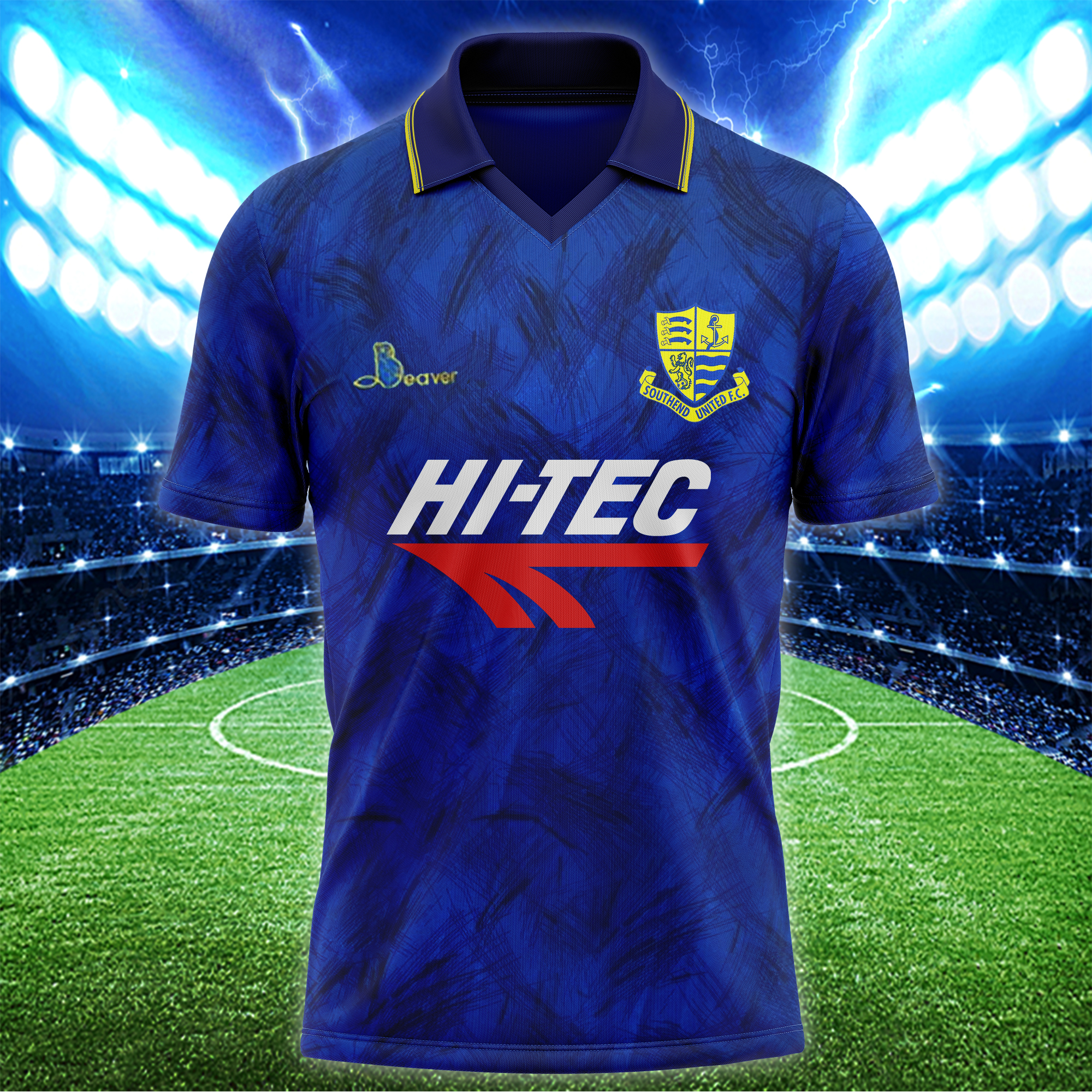 Southend United 1991-92 Home Kit Retro Shirt PT56671