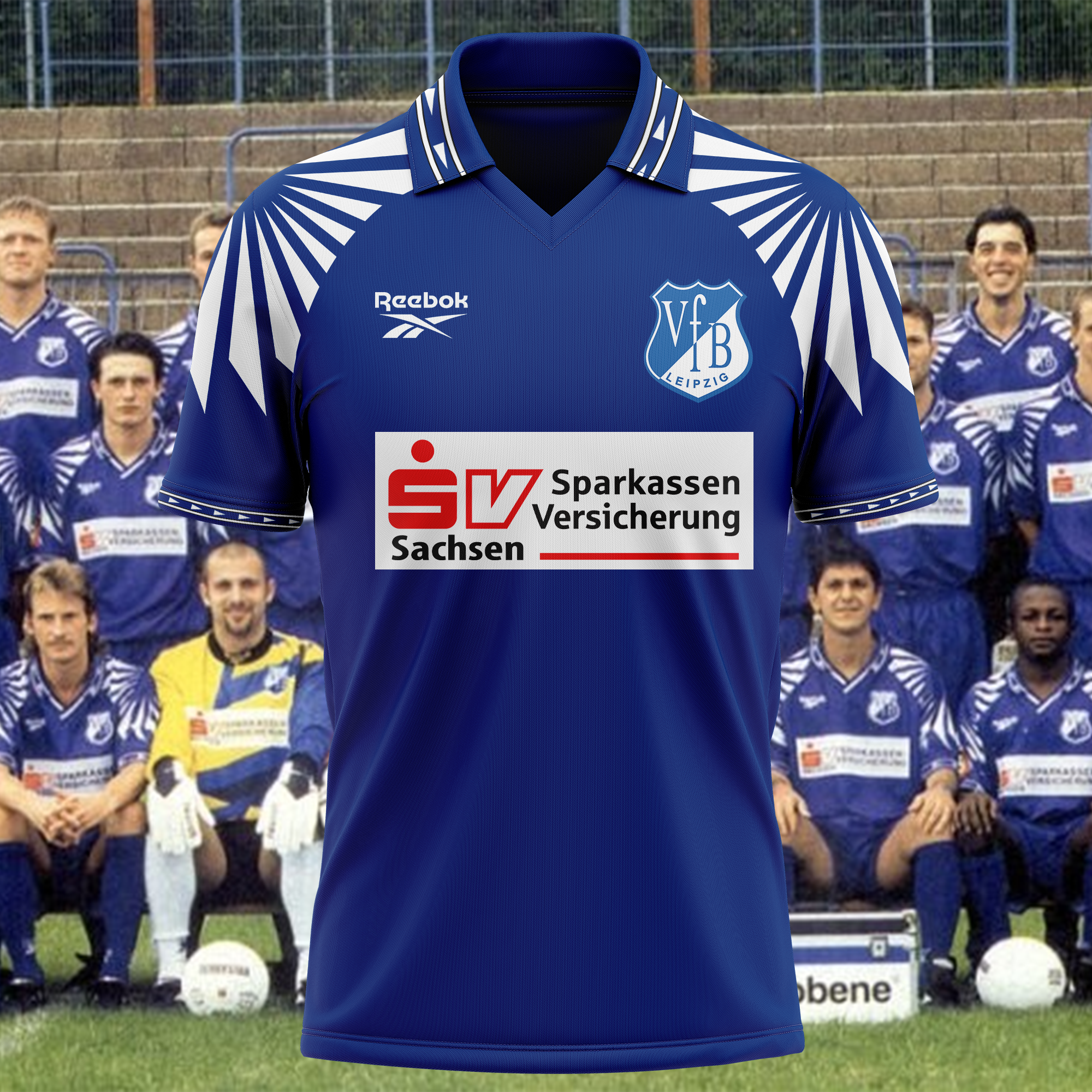 VfB Leipzig 1997-98 Home Kit Retro Shirt PT56734