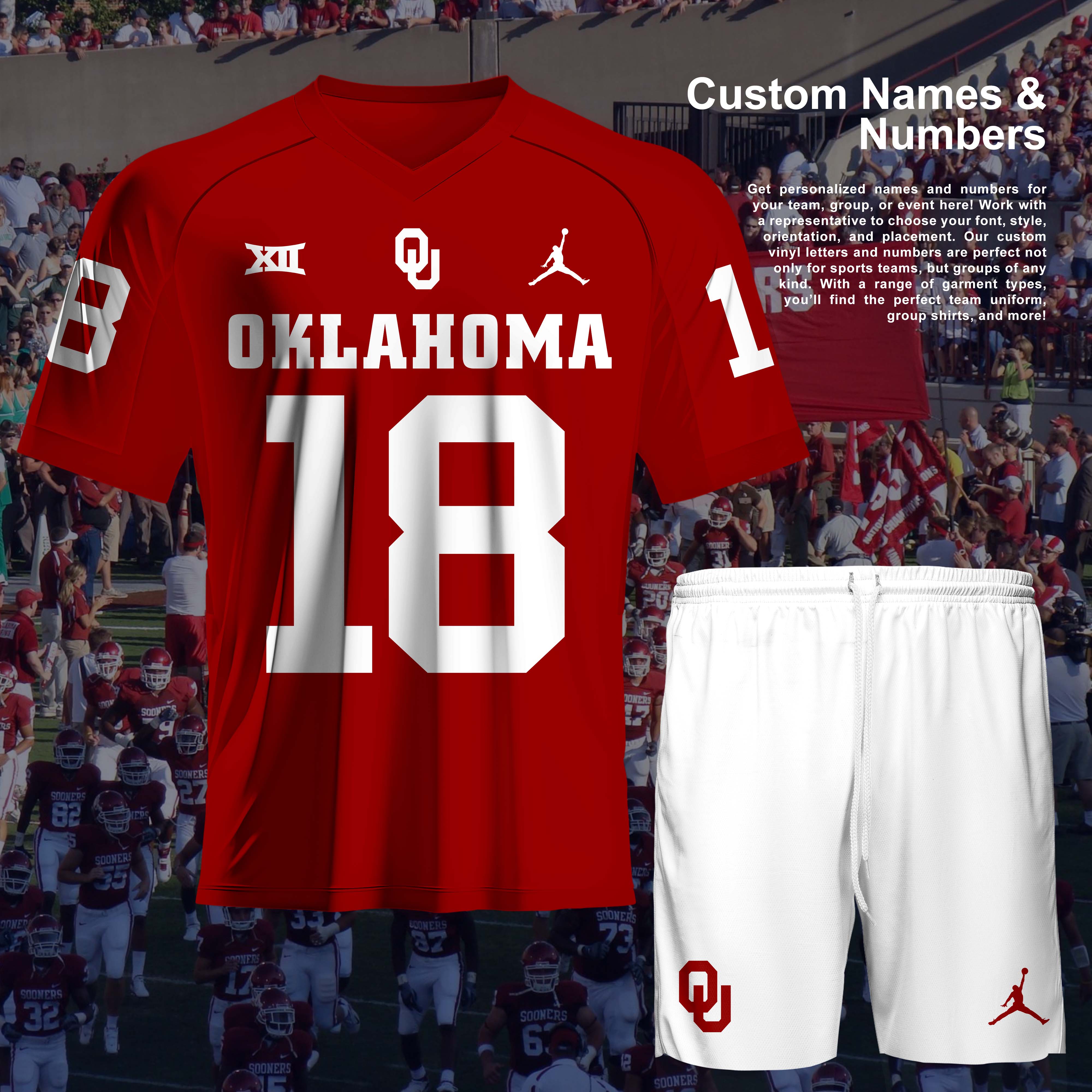 Oklahoma Sooners NCAA Team Short T-Shirt PT56995