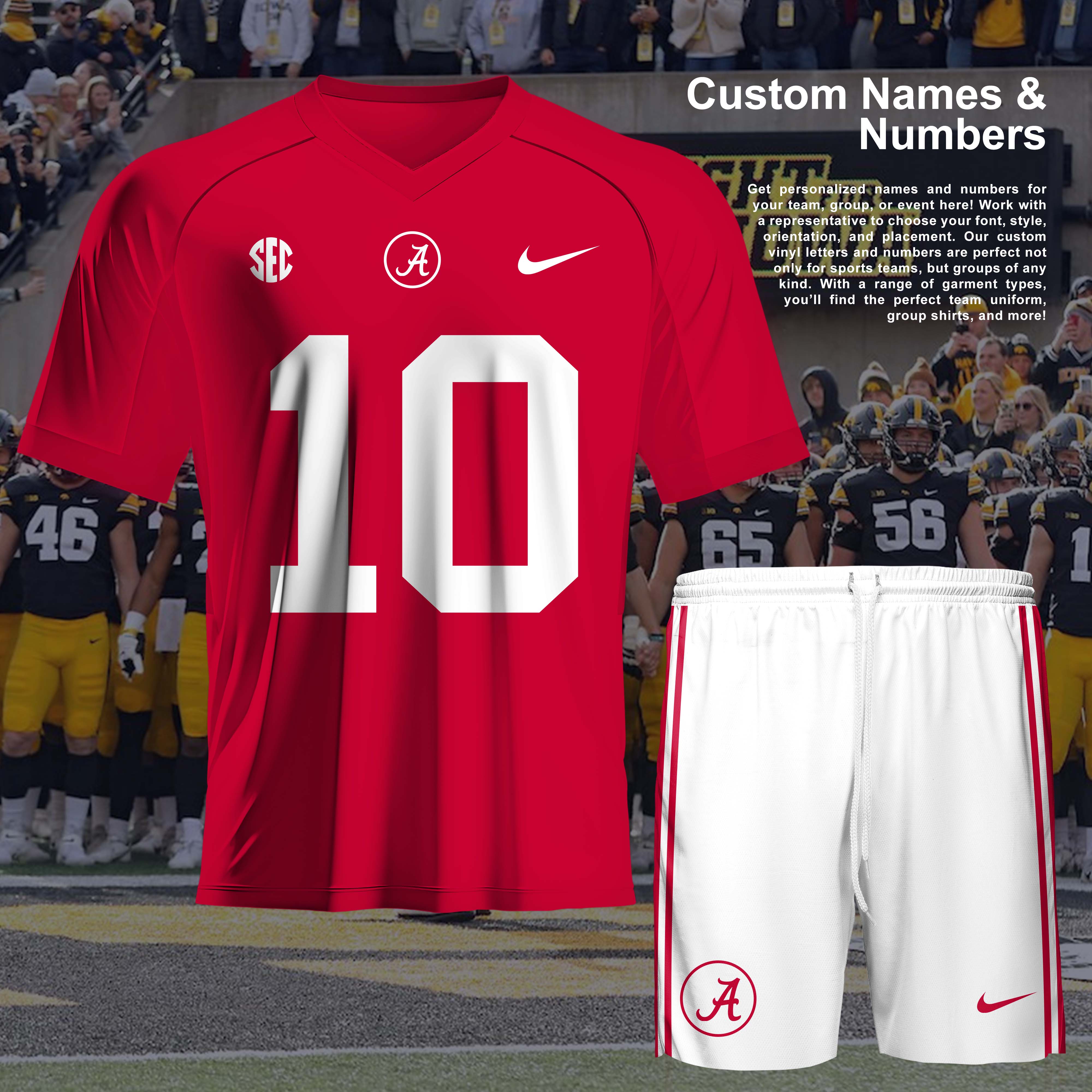 Alabama Crimson Tide NCAA Team Short T-Shirt PT57020