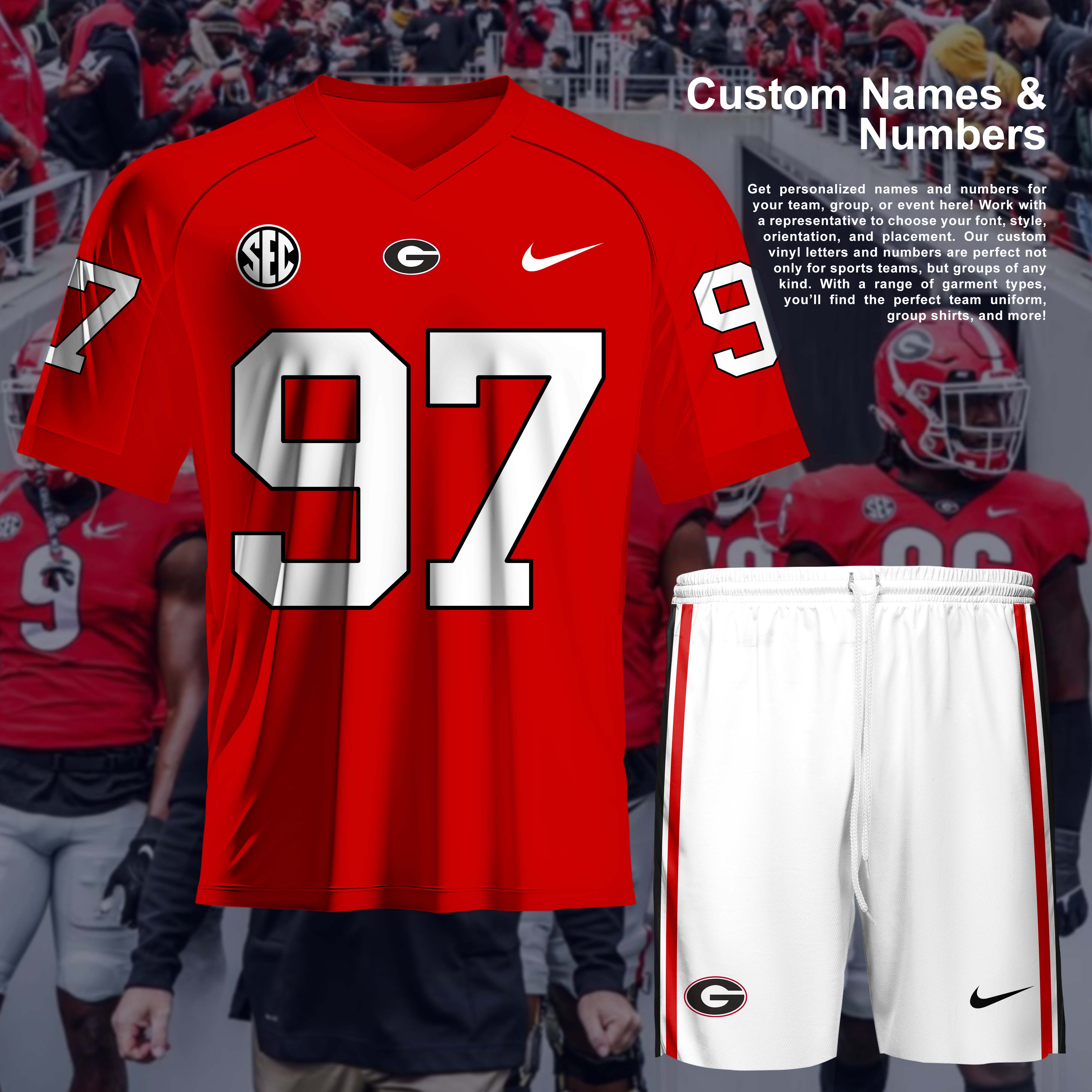 Georgia Bulldogs NCAA Team Short T-Shirt PT57021