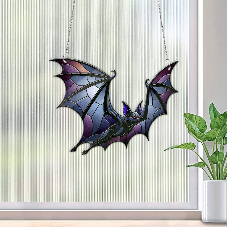 Bat Acrylic Window Hangings
