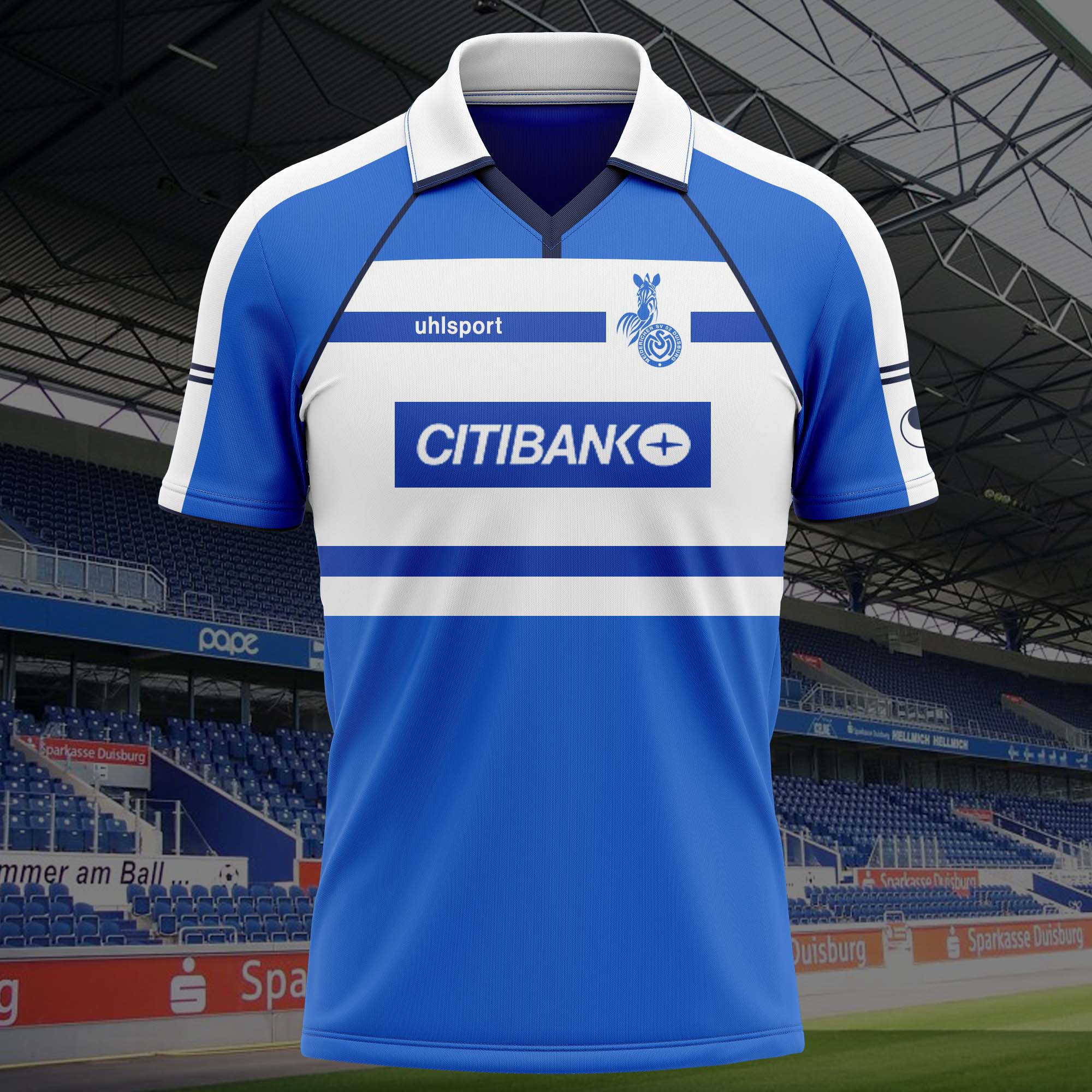 MSV Duisburg  2000-01 Home Kit Retro Shirt PT57067