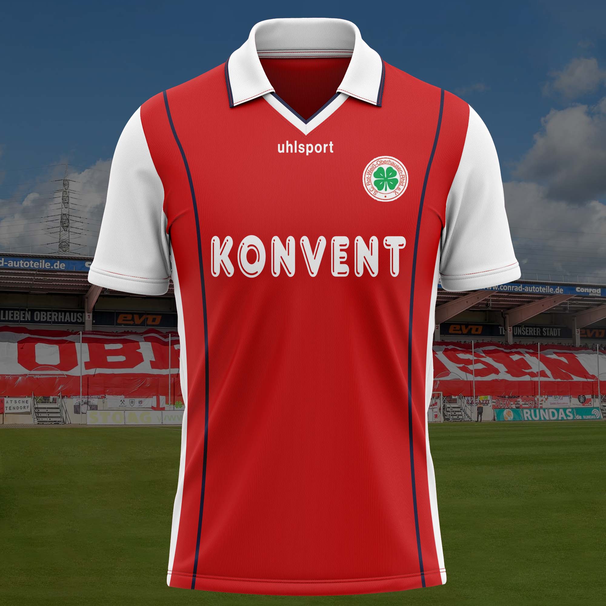 Rot-WeiÃ Oberhausen  2000-01 Home Kit Retro Shirt PT57068