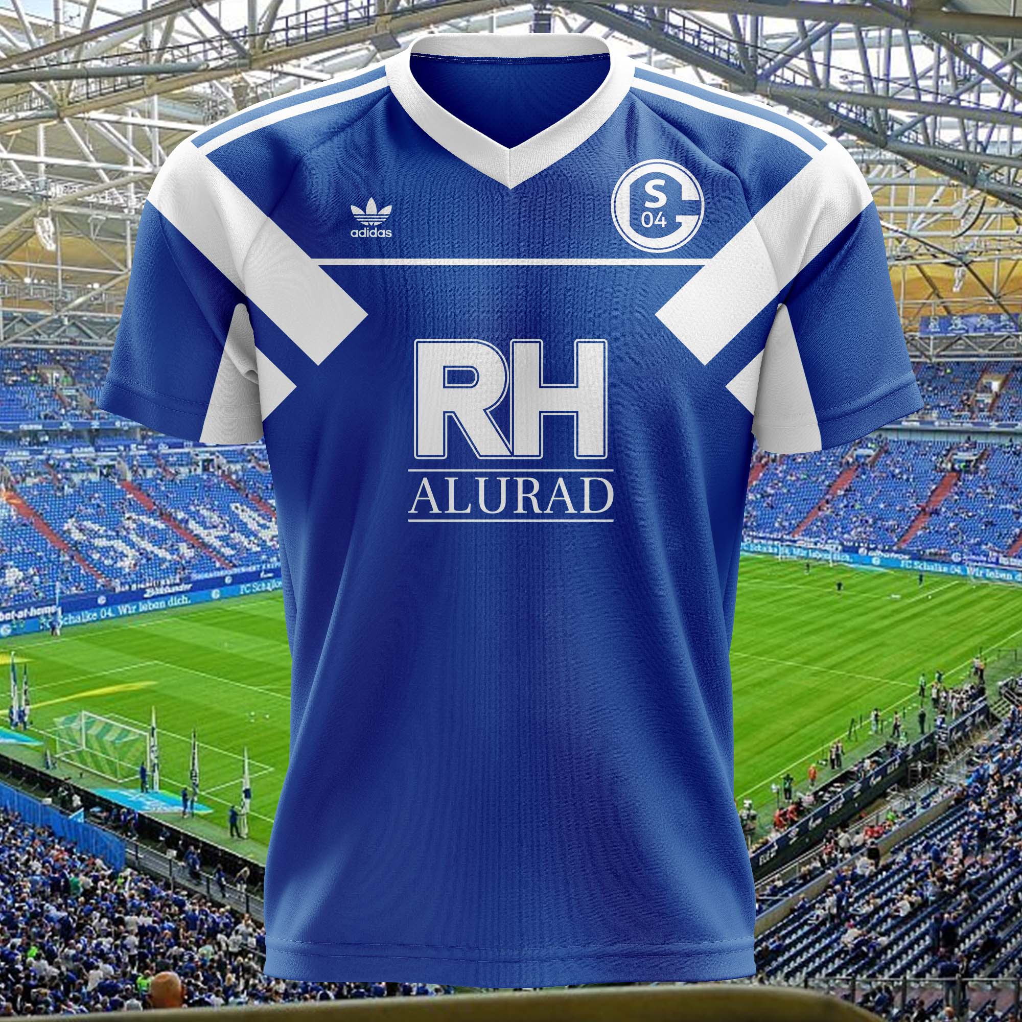 Schalke 04 1989-90 Home Kit Retro Shirt PT57058