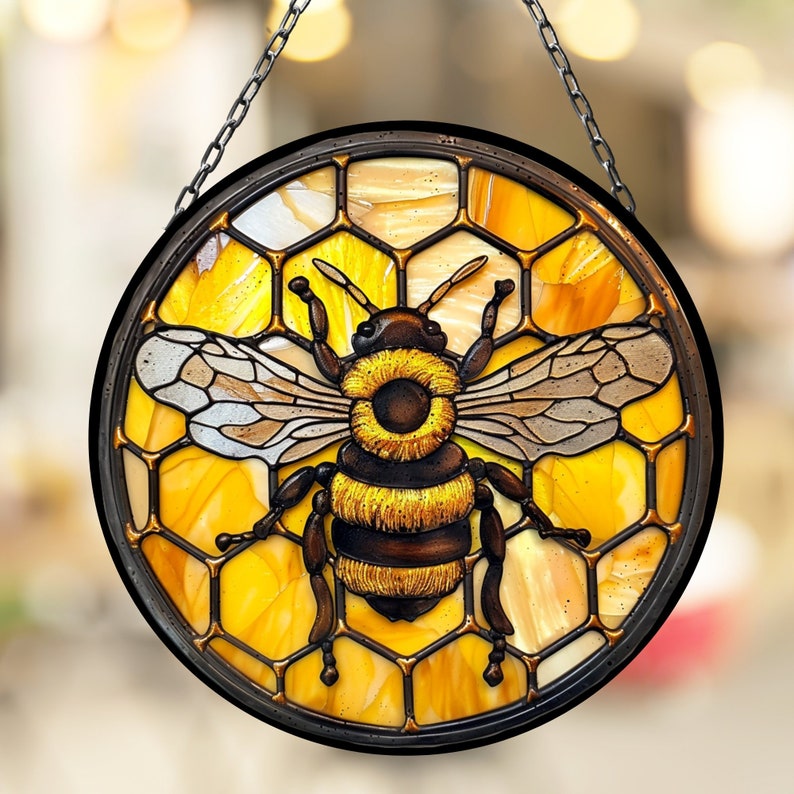 Bumblebee on Honeycomb ACRYLIC Window