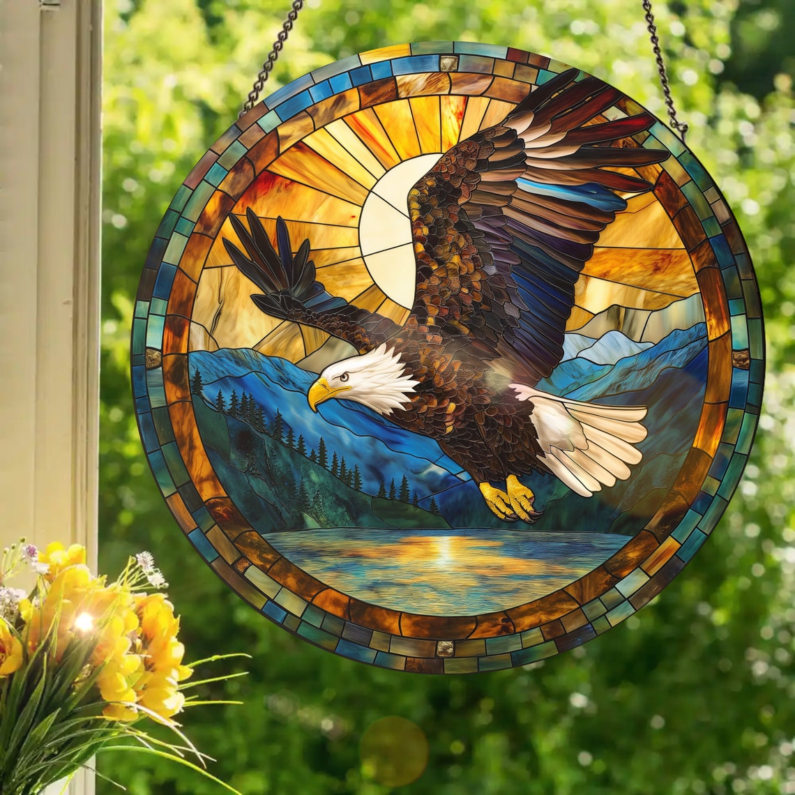 Bald Eagle: Acrylic Window Style