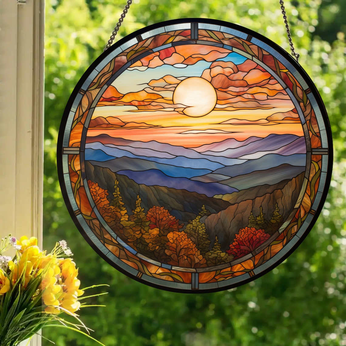 Smoky Mountains: Acrylic Window Style,