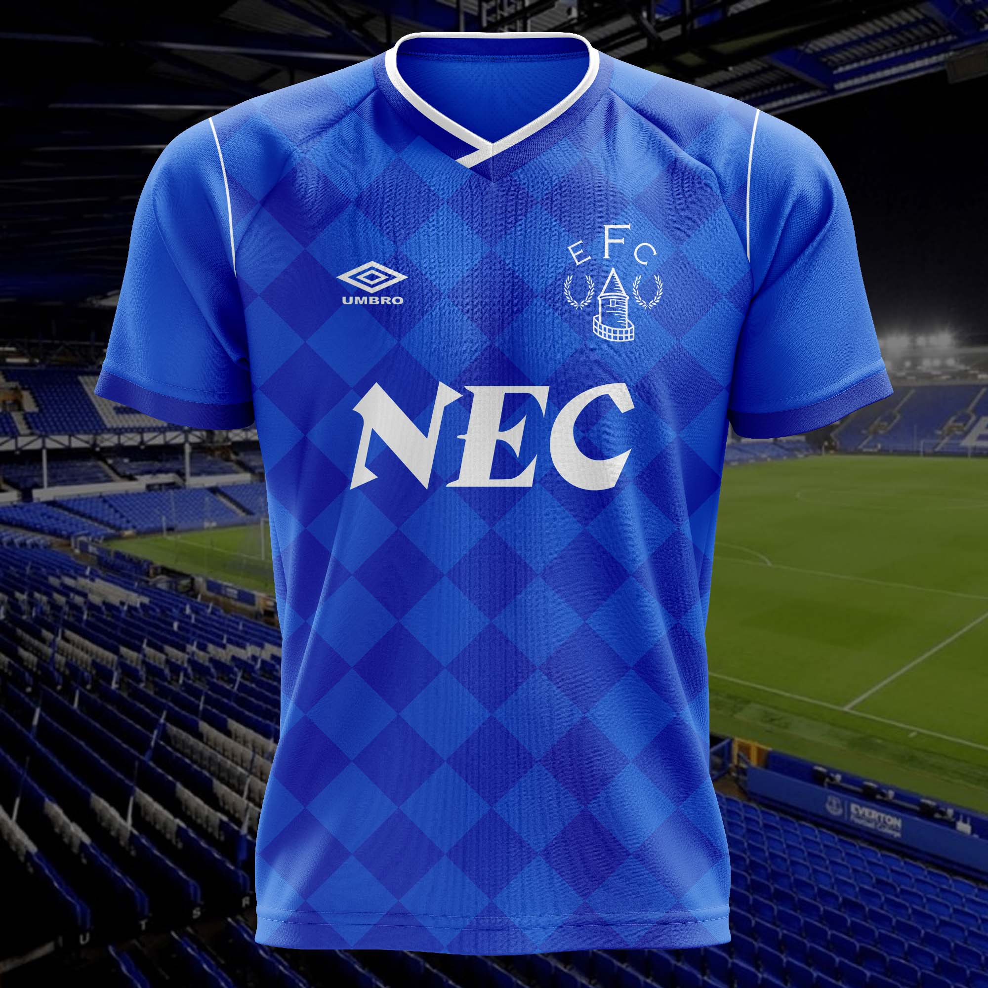 Everton 1986-87 Home Kit Retro Shirt PT57224