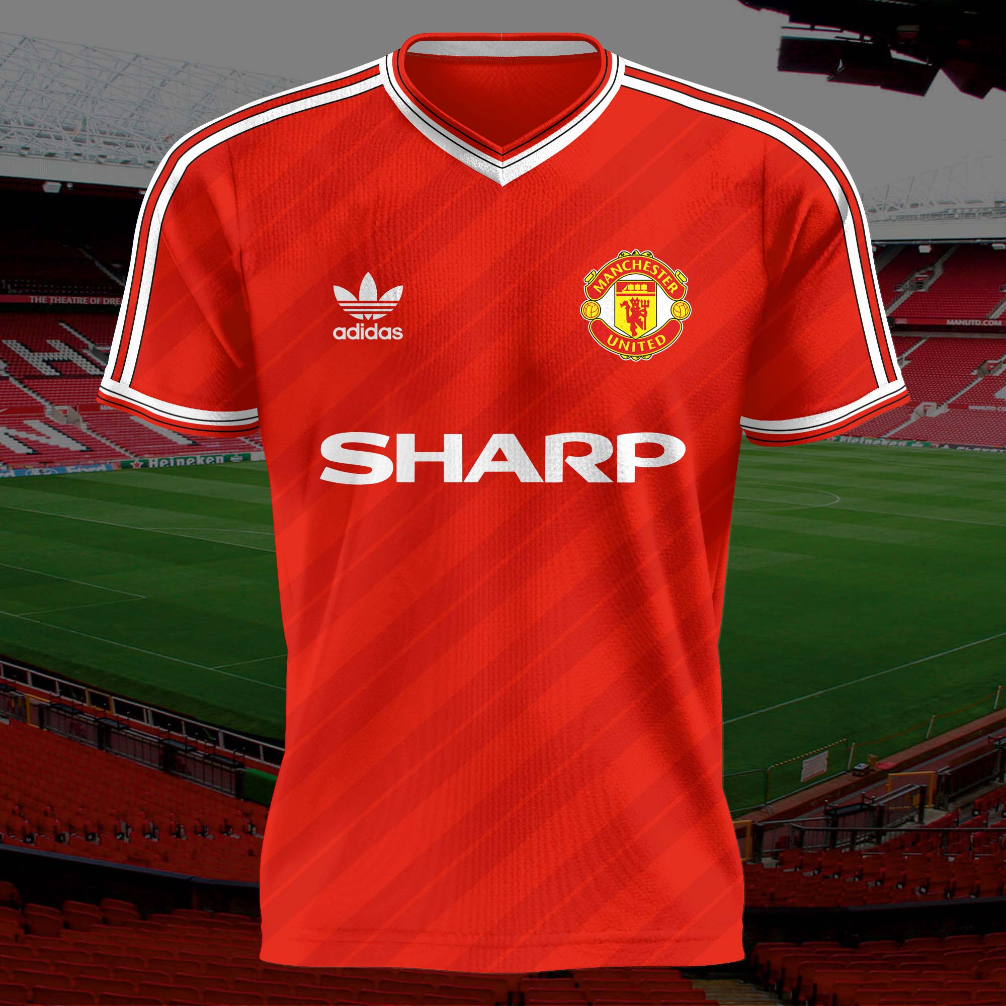 Manchester United 1986-87 Home Kit Retro Shirt PT57229