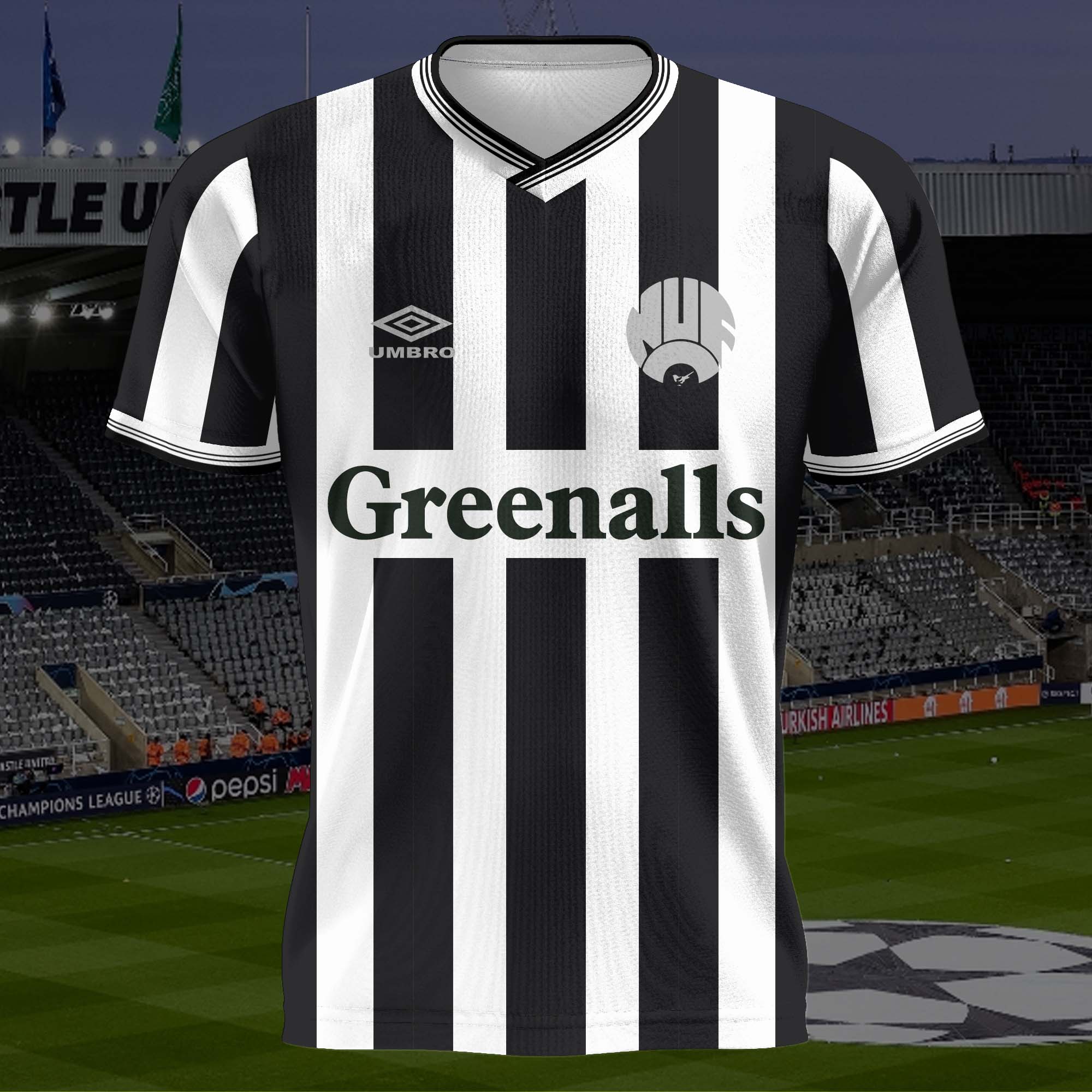 Newcastle United 1986-87 Home Kit Retro Shirt PT57230