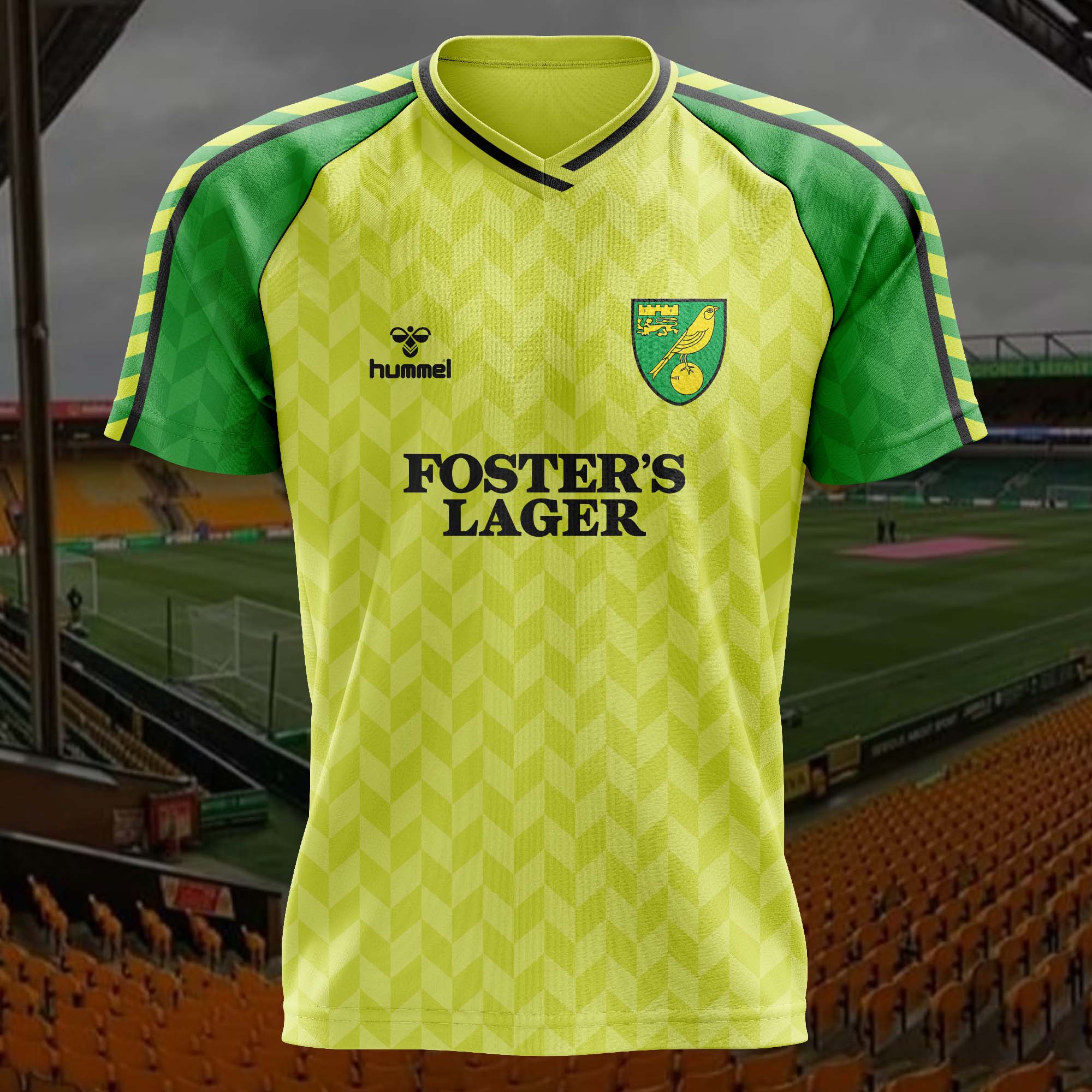 Norwich City 1986-87 Home Kit Retro Shirt PT57231