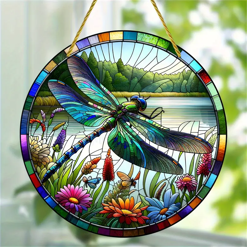 Dragonfly Beautiful  Acrylic Window Hanging