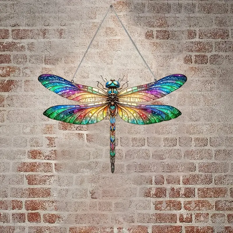 Dragonfly Colorful Acrylic Window Hanging,