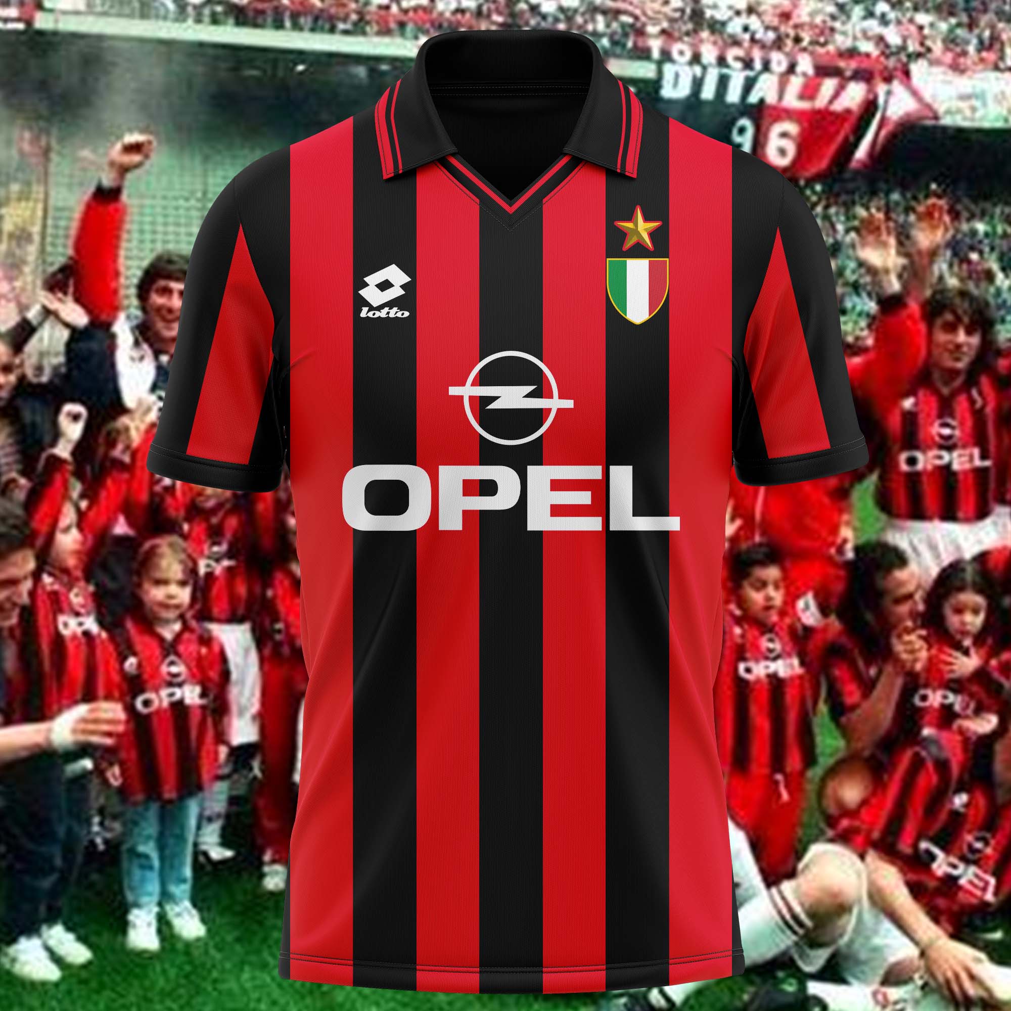 AC Milan 1996-97 Home Kit Retro Shirt PT57259
