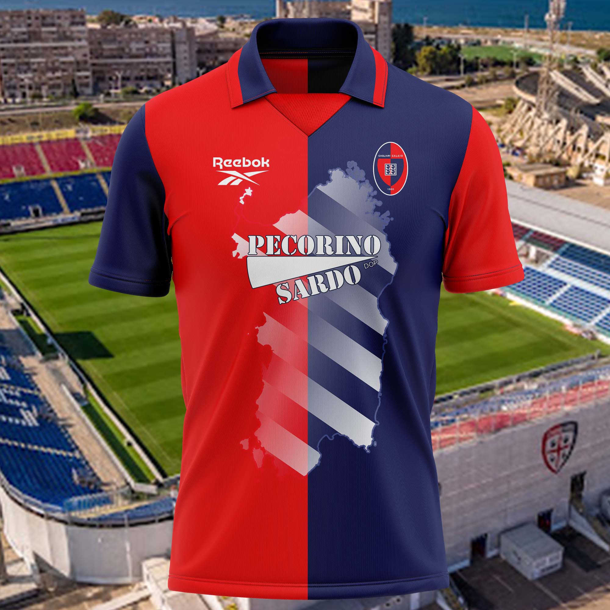 Cagliari Calcio 1996-97 Home Kit Retro Shirt PT57263
