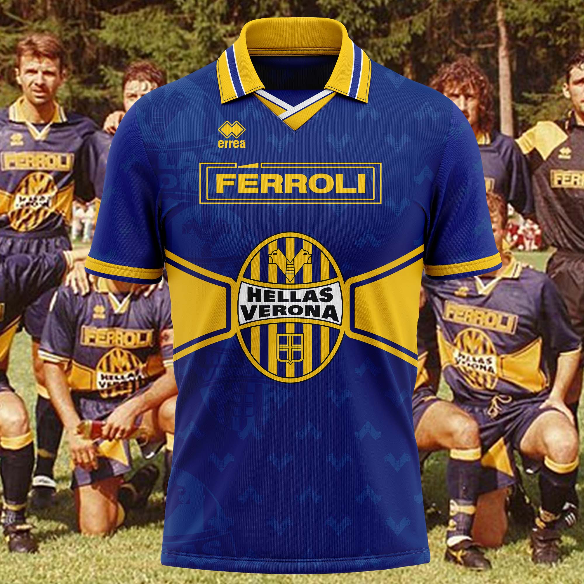 Hellas Verona 1996-97 Home Kit Retro Shirt PT57265