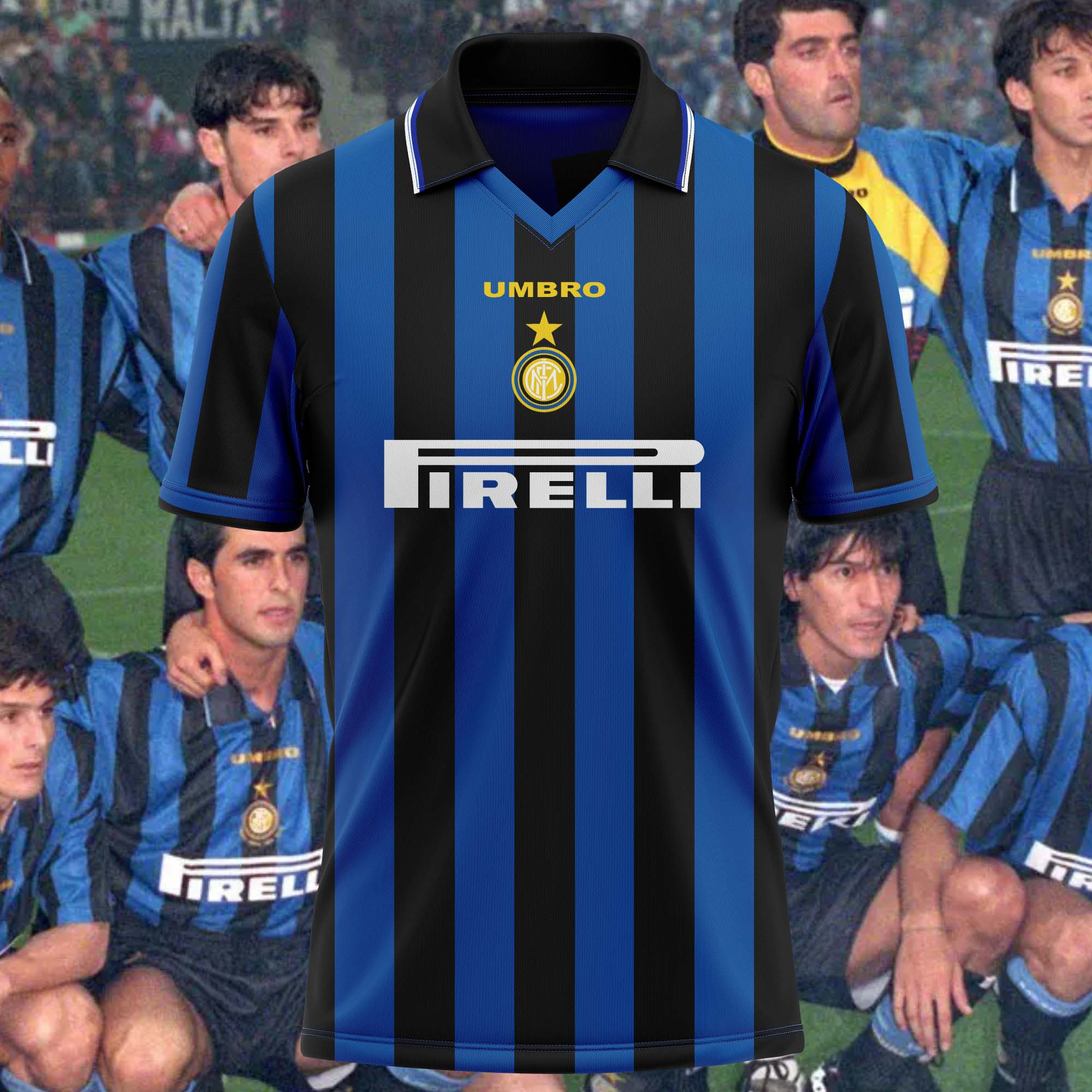 Inter Milan 1996-97 Home Kit Retro Shirt PT57266