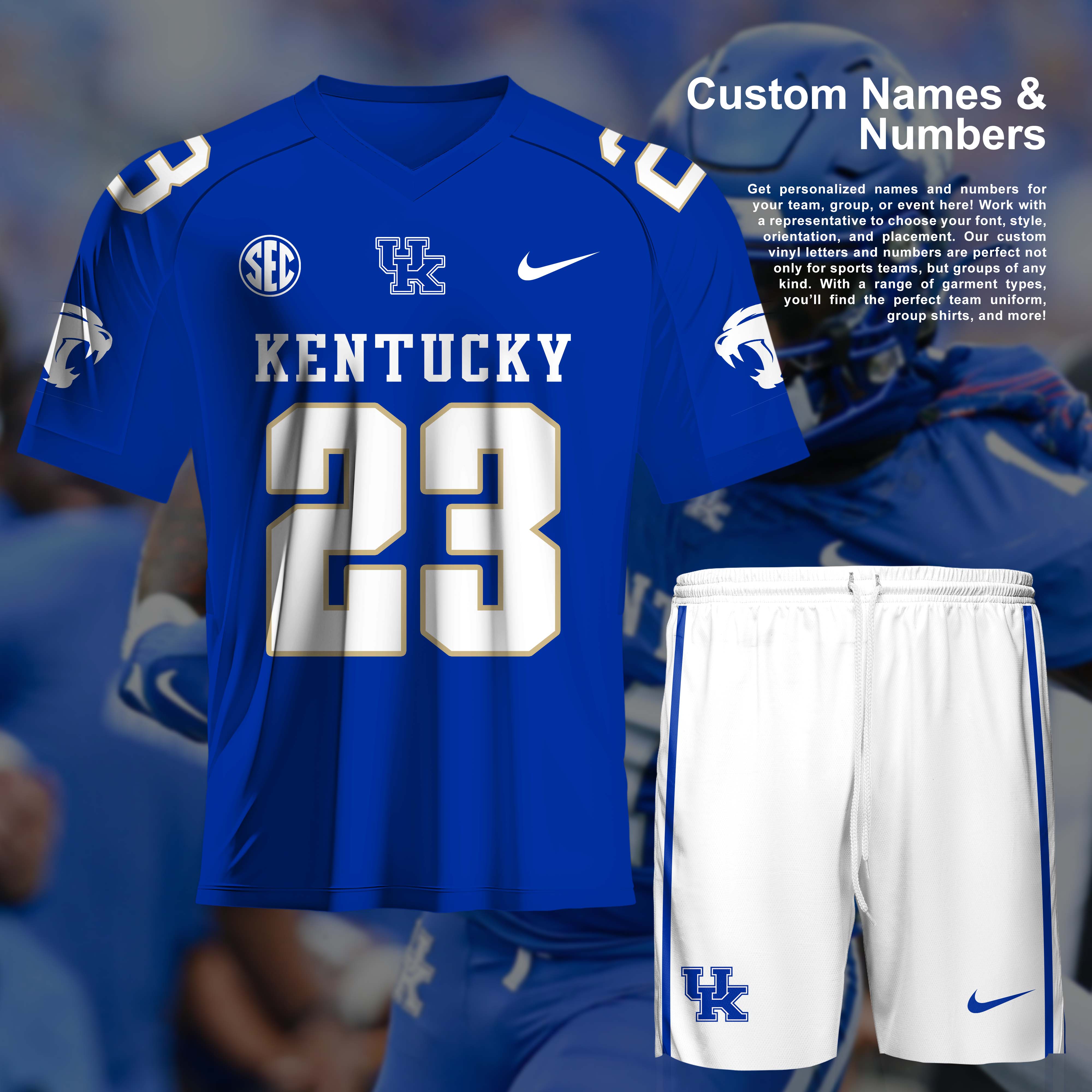 Kentucky Wildcats NCAA Team Short T-Shirt PT57253