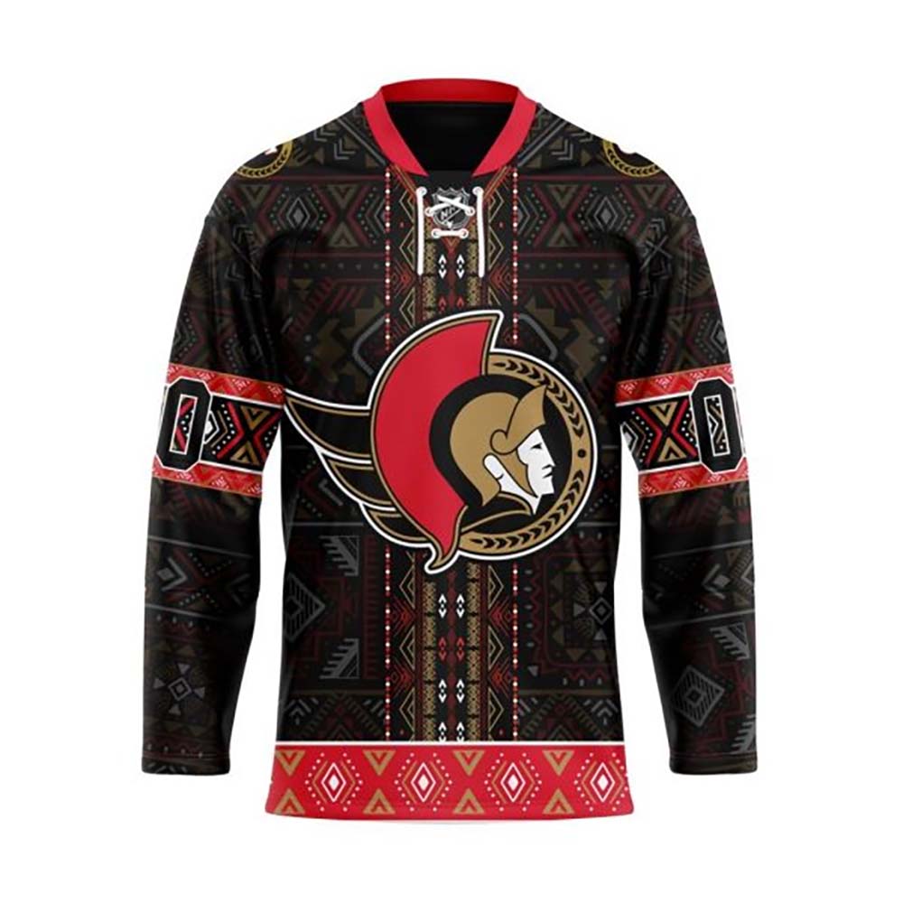 Ottawa Senators Personalized NHL Jersey Style Hoodie PT56940