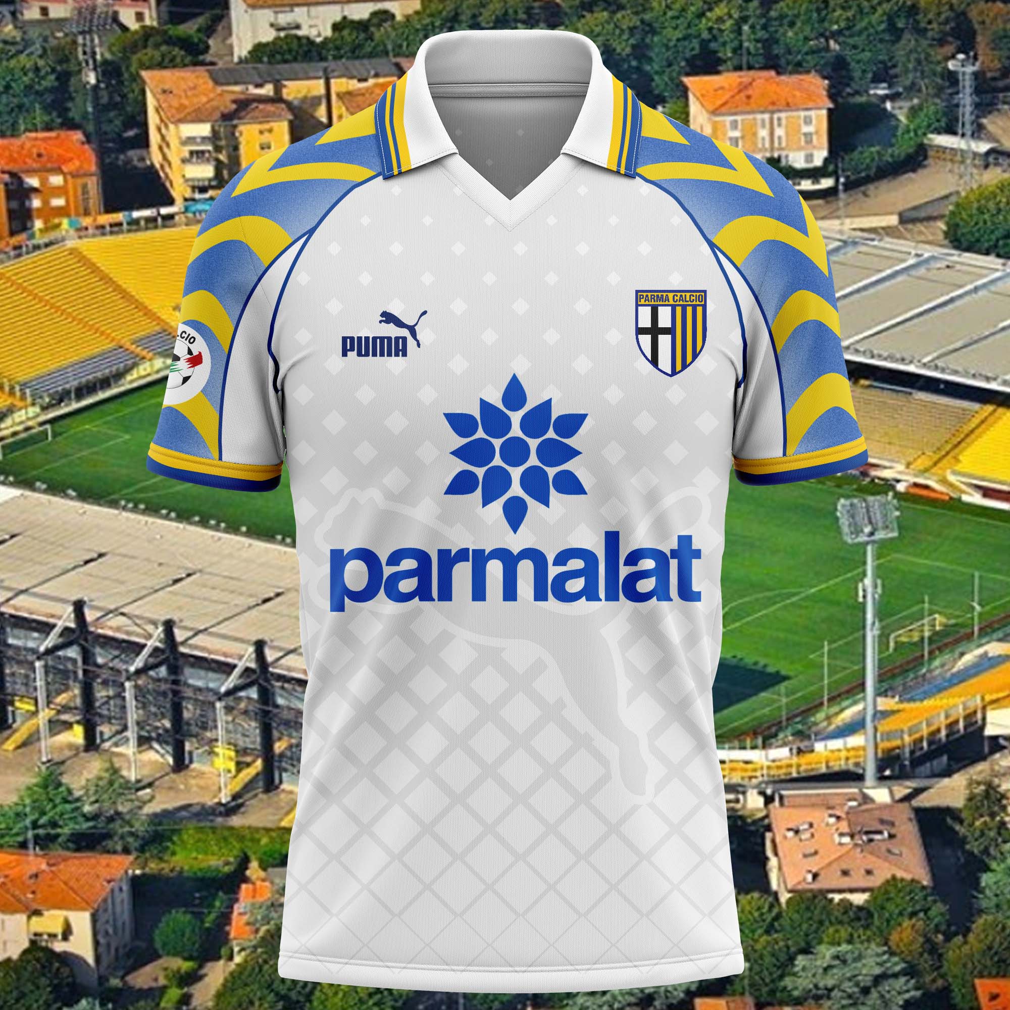 Parma 1996-97 Home Kit Retro Shirt PT57269