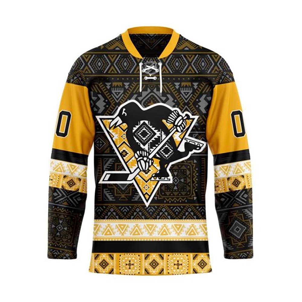 Pittsburgh Penguins Personalized NHL Jersey Style Hoodie PT56942