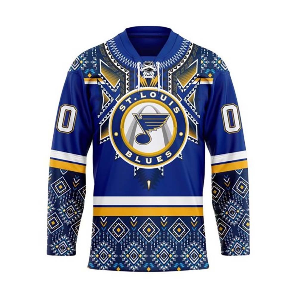 St. Louis Blues Personalized NHL Jersey Style Hoodie PT56944