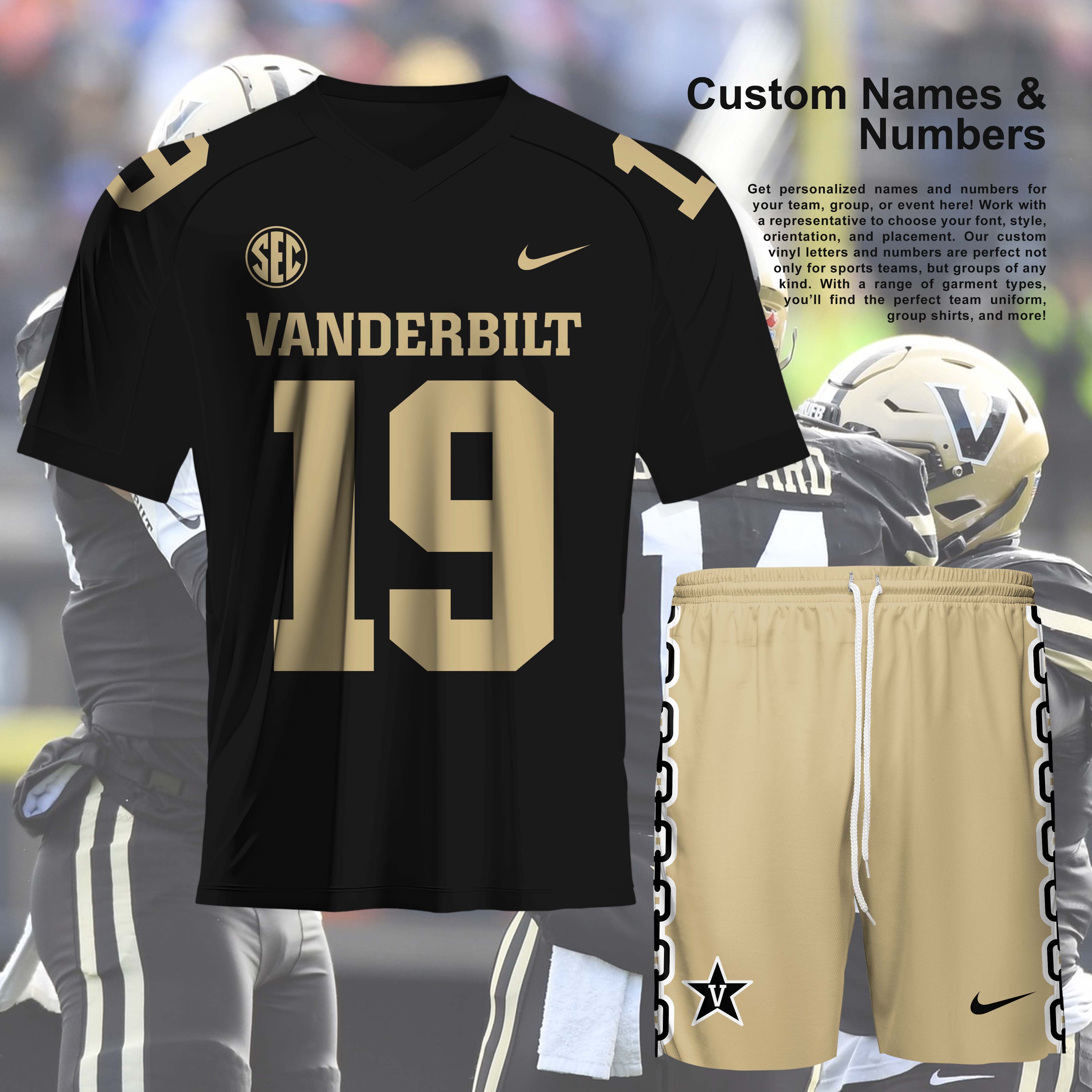 Vanderbilt Commodores NCAA Team Short T-Shirt PT57257