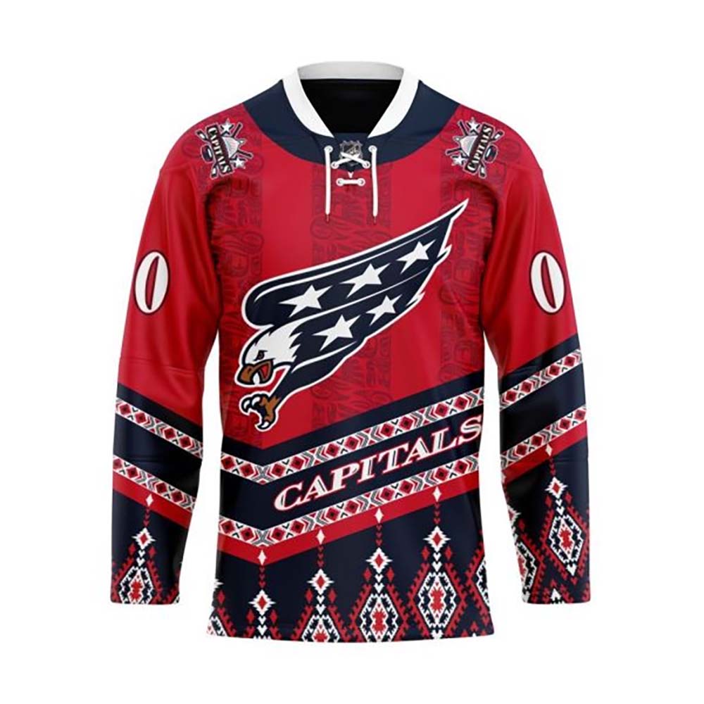Washington Capitals Personalized NHL Jersey Style Hoodie PT56949