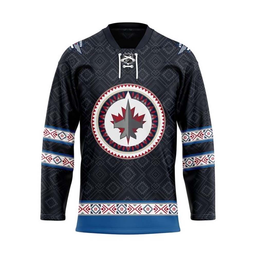 Winnipeg Jets Personalized NHL Jersey Style Hoodie PT56950