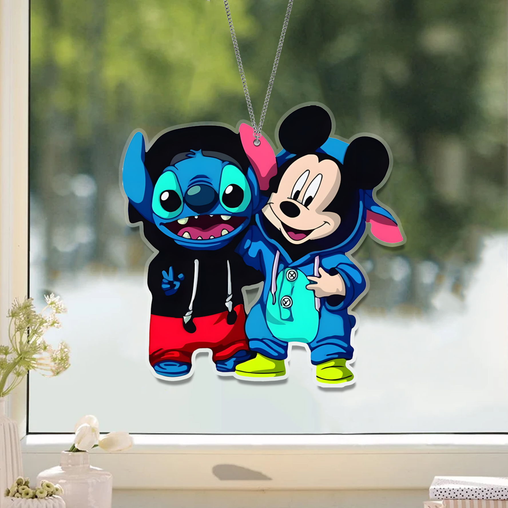 Mickey Stitch Customized Disney Acrylic Window