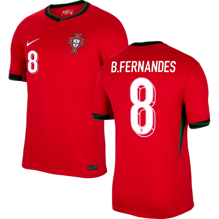 Portugal Home Stadium Jersey 2024 - Bruno 8 PT57303