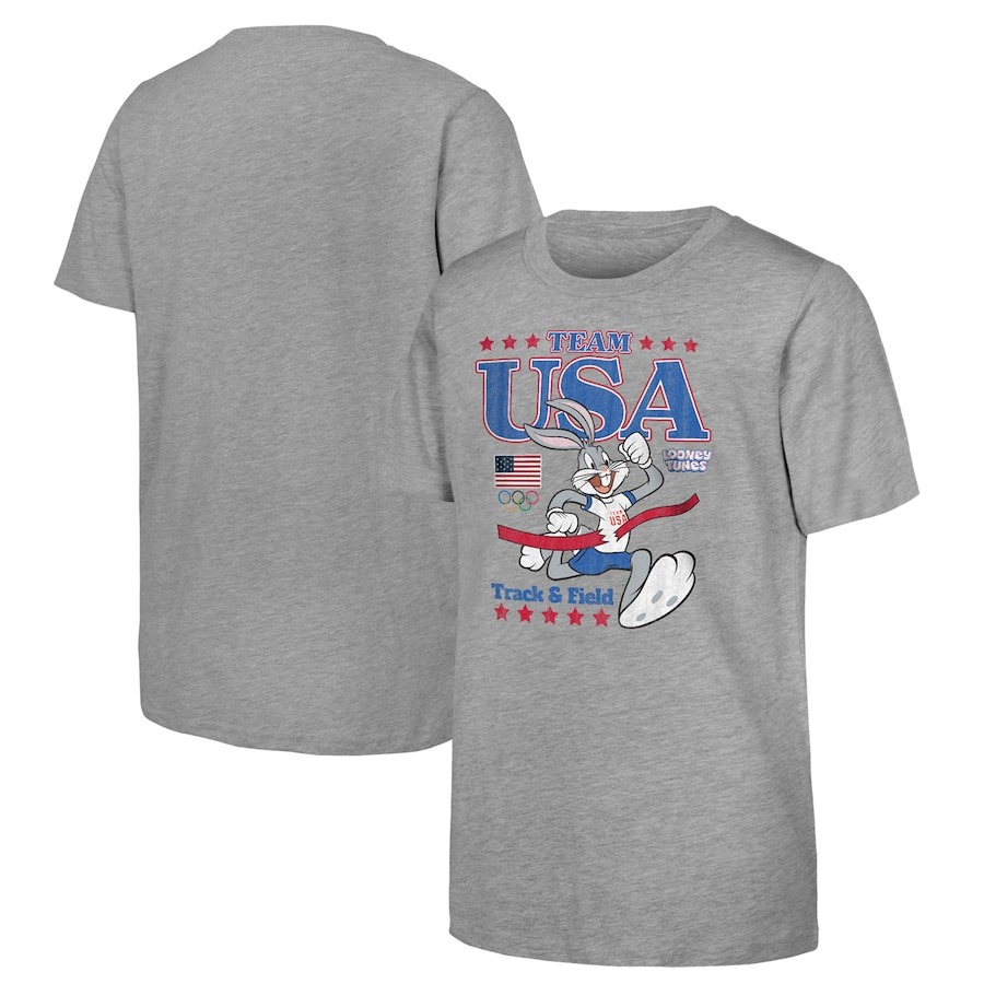 Bugs Bunny Team USA Looney Tunes Youth At The Finish Line T-Shirt PT57315