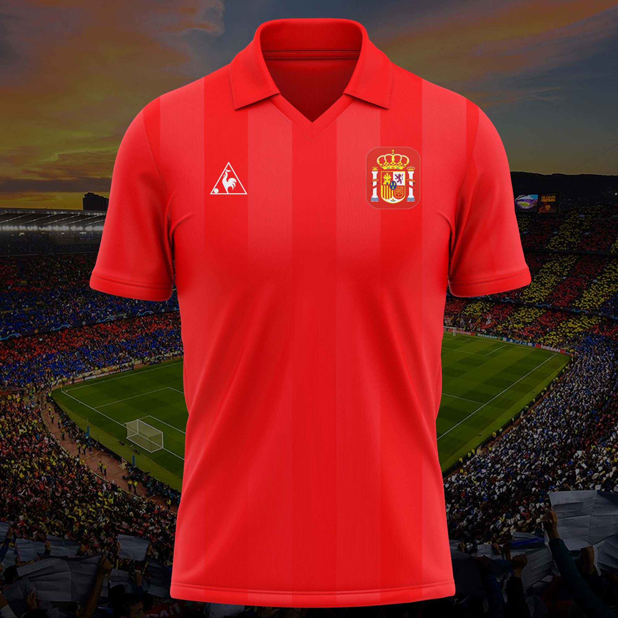 Spain 1984 Home Kit Retro Shirt PT57376