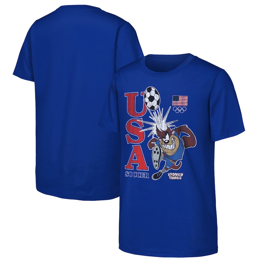 Tasmanian Devil Team USA Looney Tunes Soccer T-Shirt PT57390