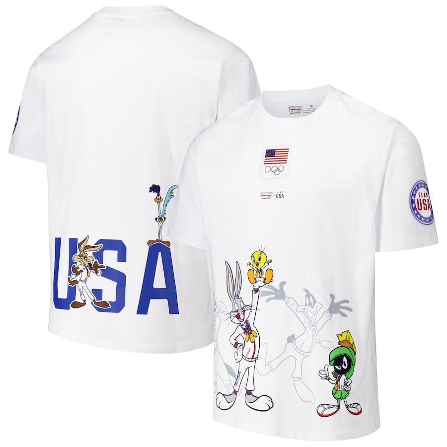 Team USA x Looney Tunes Freeze Max Olympics Go Team Loose Fit T-Shirt PT57338