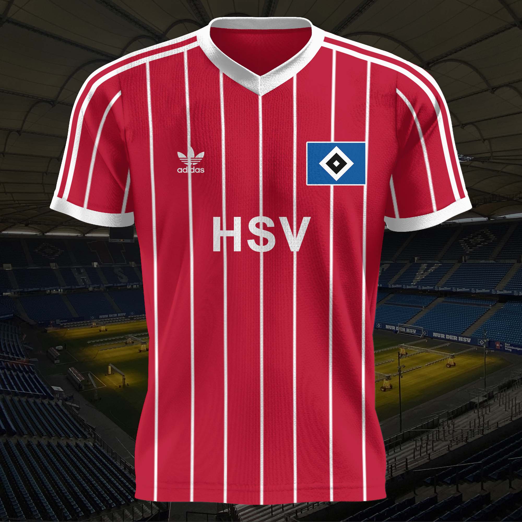 1982-89 Hamburger SV Away Kit Retro Shirt PT57440