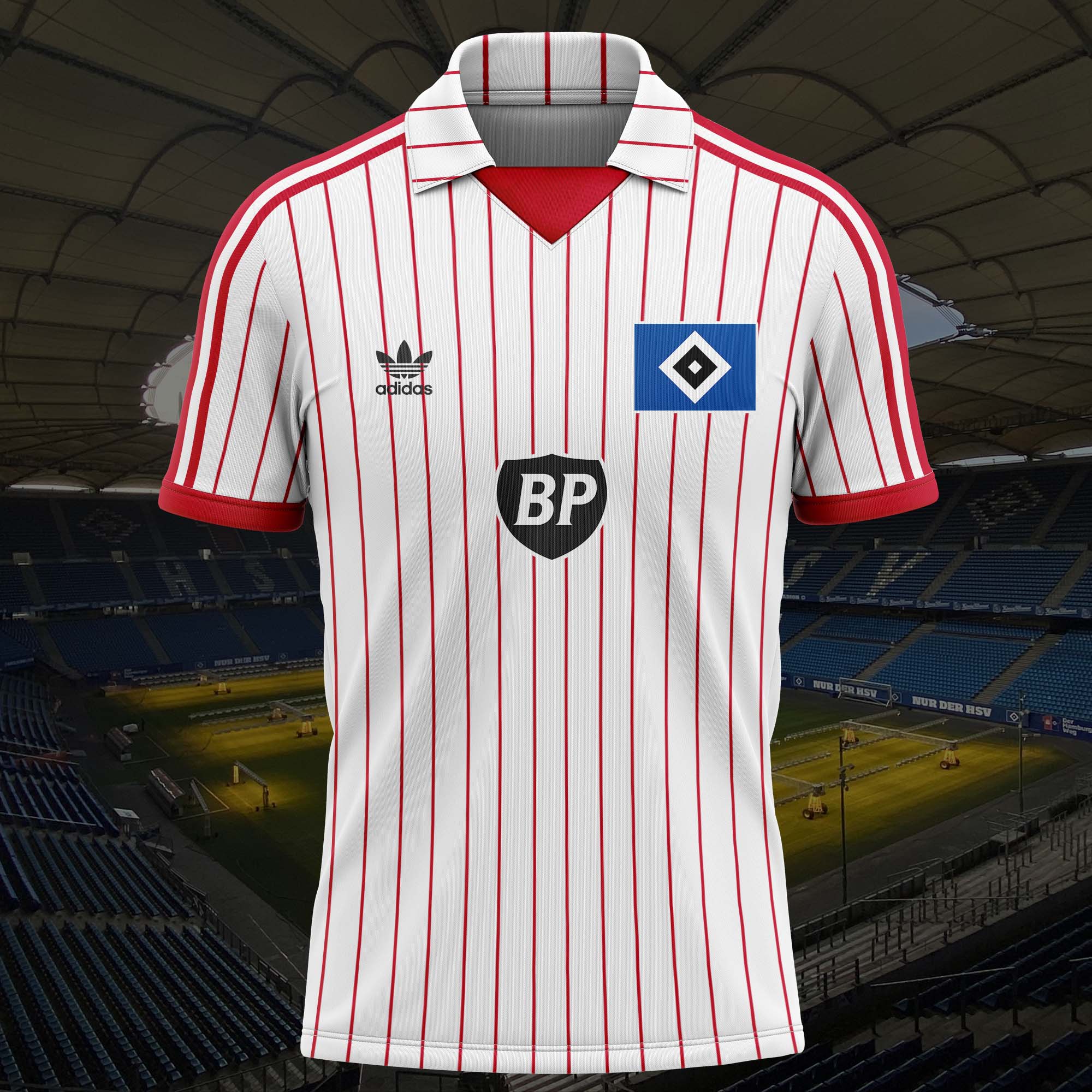 1982-89 Hamburger SV Home Kit Retro Shirt PT57441