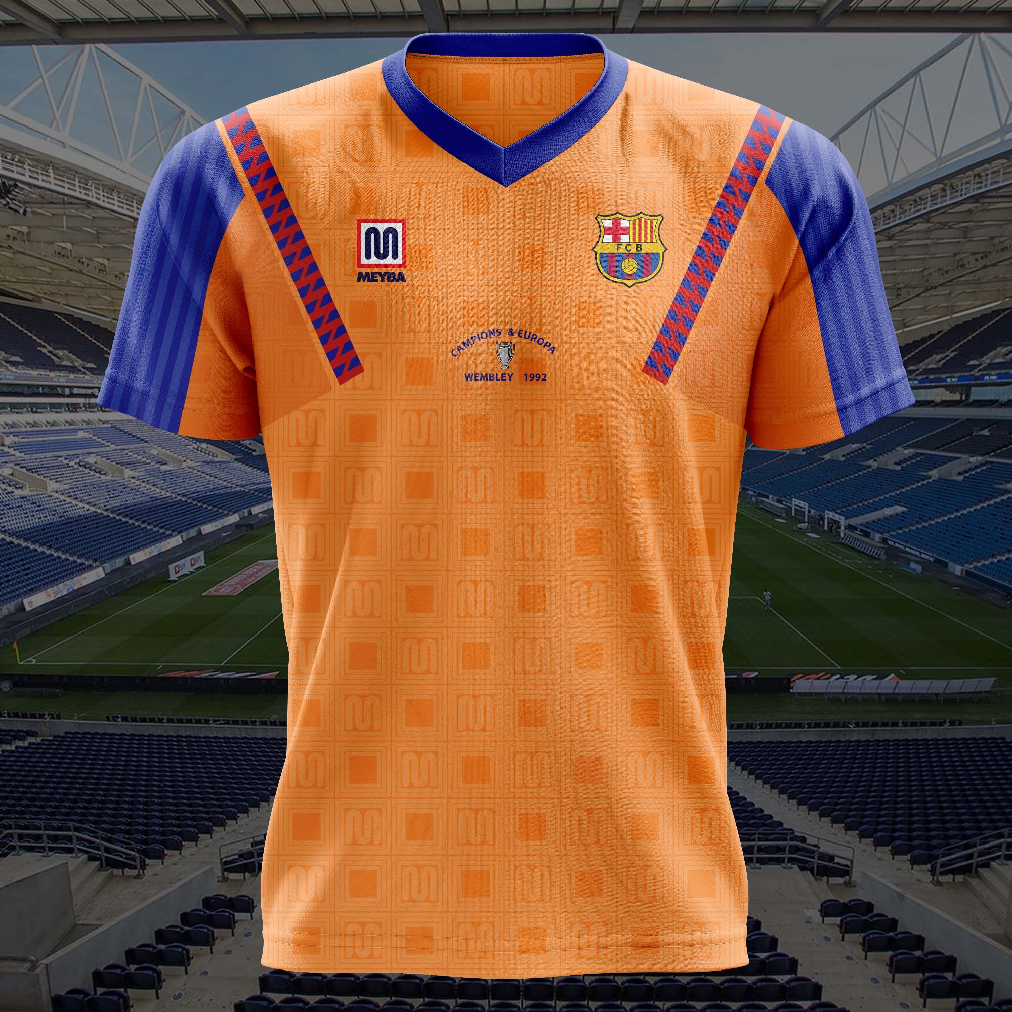 1991-92 Barcelona Away Kit Retro Shirt PT57452