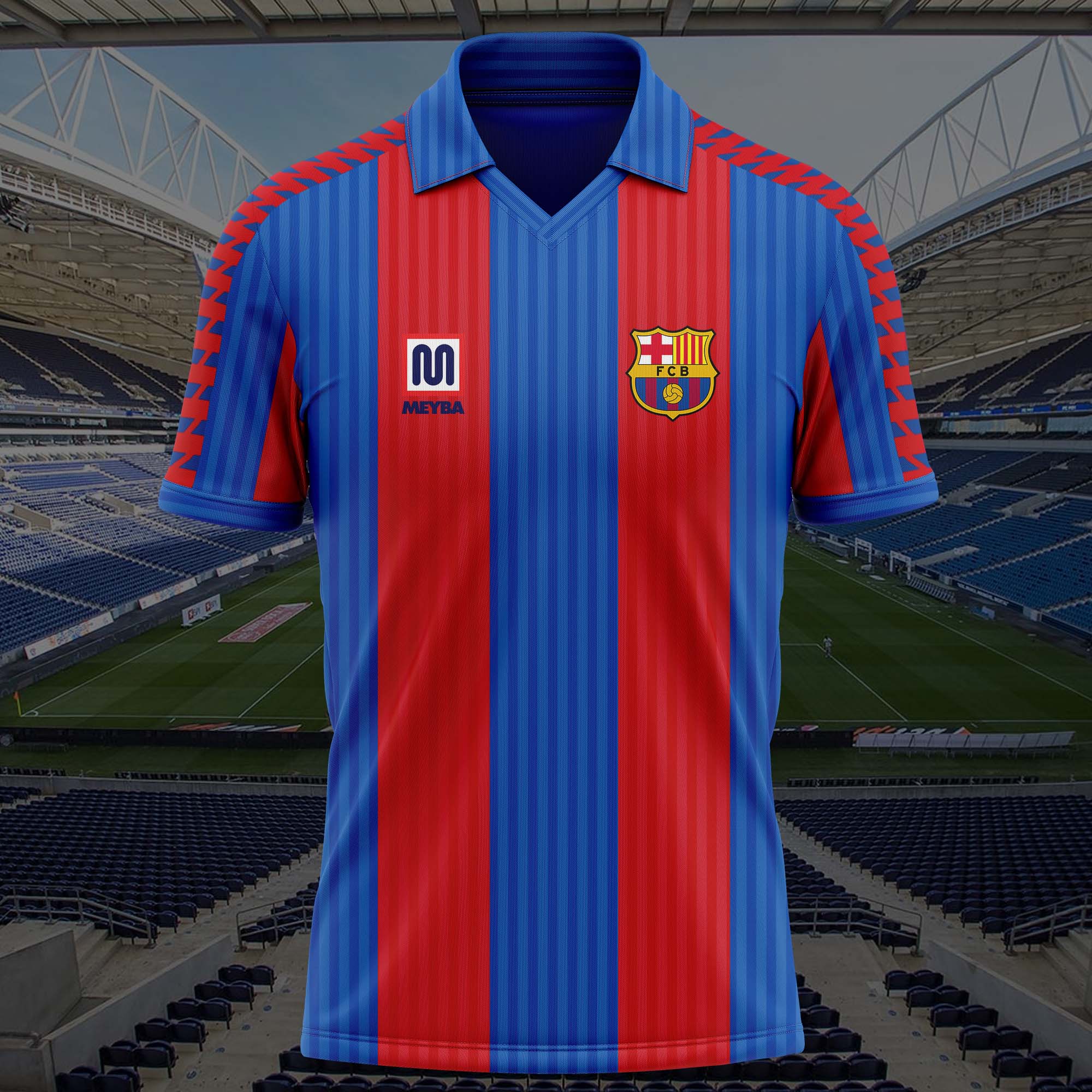 1991-92 Barcelona Home Kit Retro Shirt PT57453