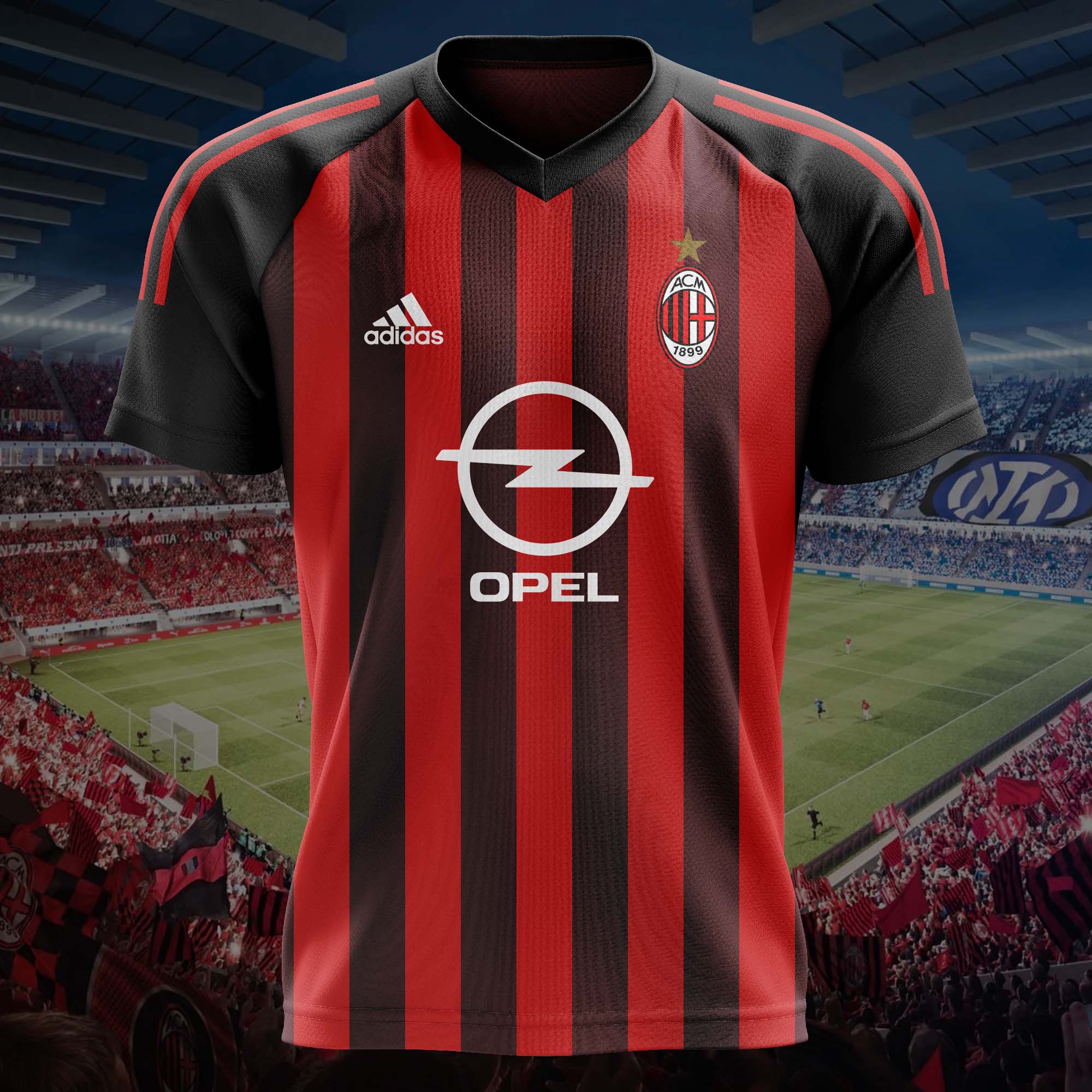 2002-03 Milan Home Kit Retro Shirt PT57475