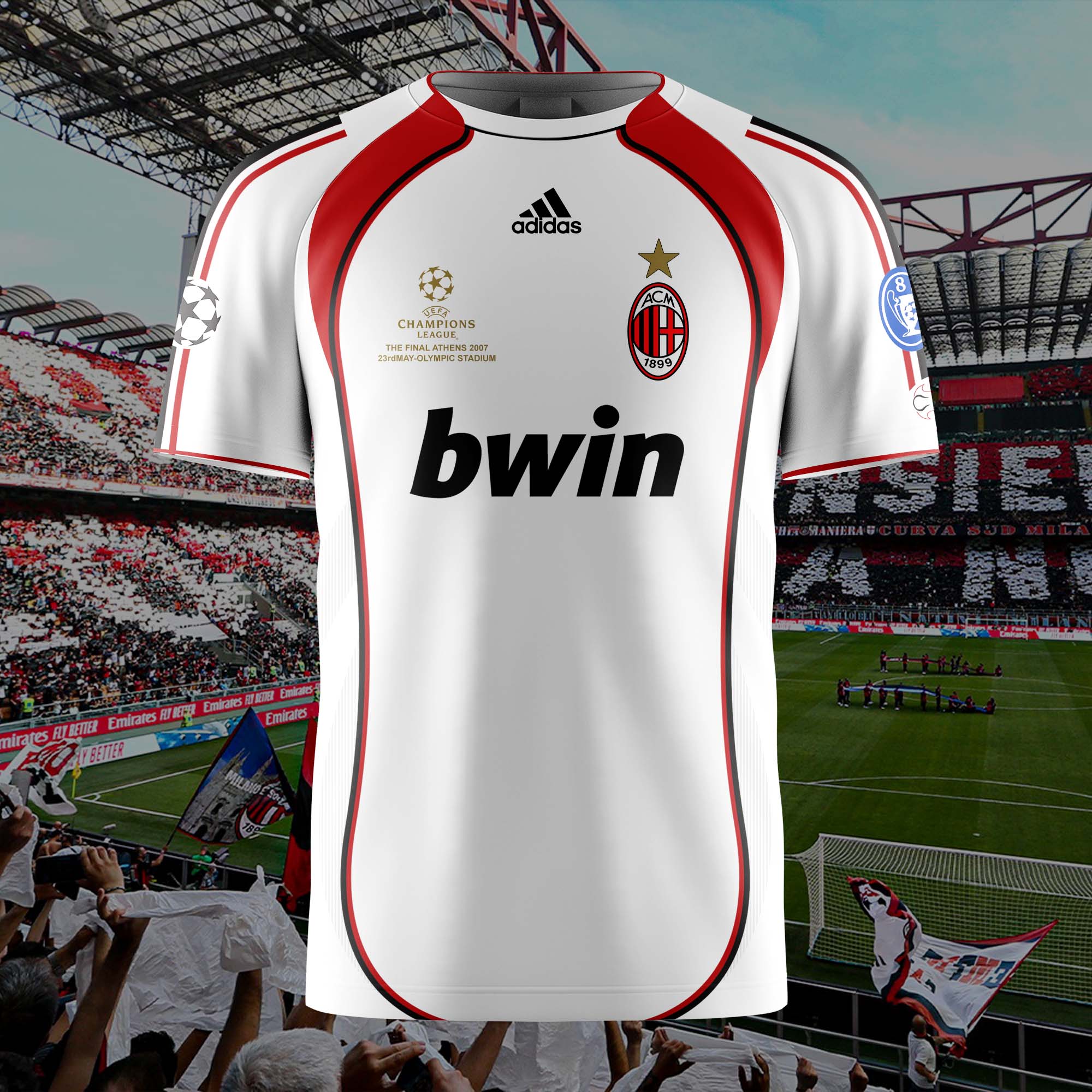 2006-07 Milan Champions League Final Retro Shirt PT57480