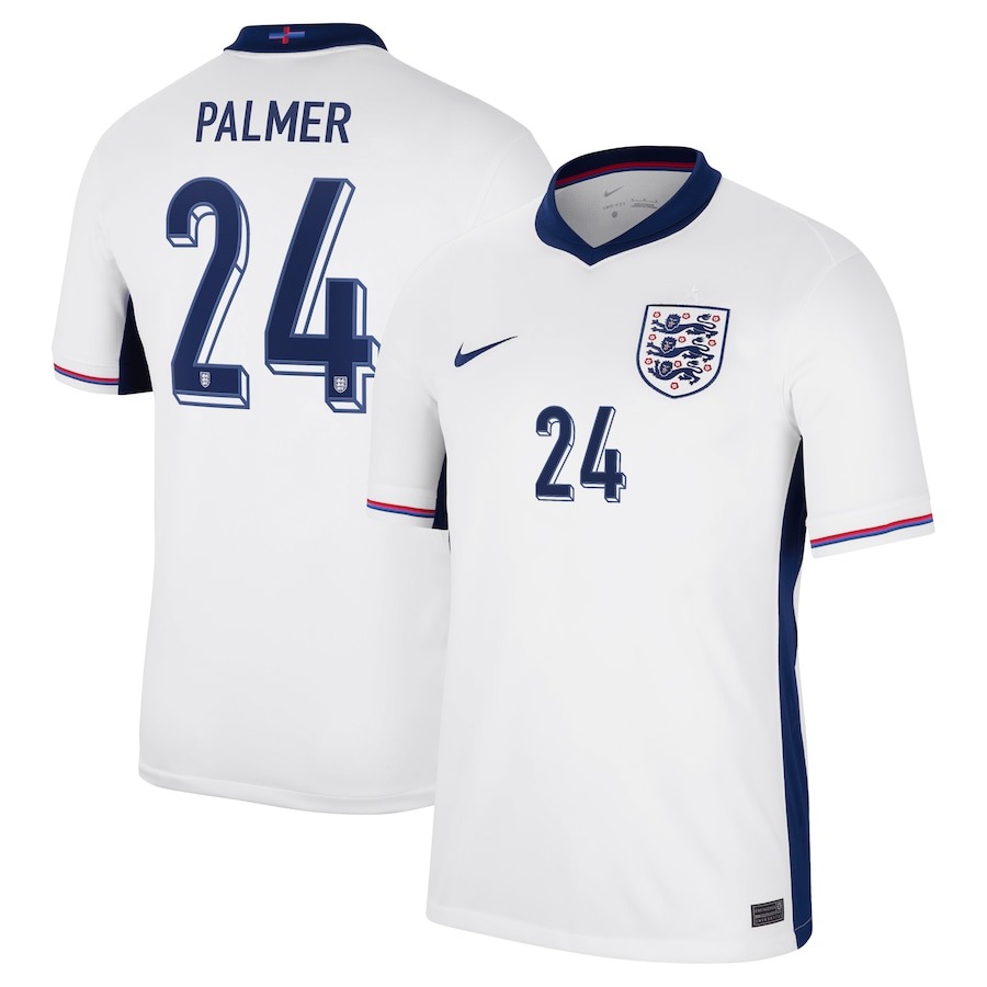 England Home Stadium Shirt 2024 with Stones 5 printing PT57405 (Copy)