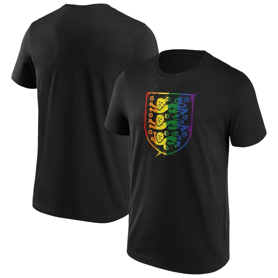 England Pride Splatter Graphic T-Shirt - Black PT57506