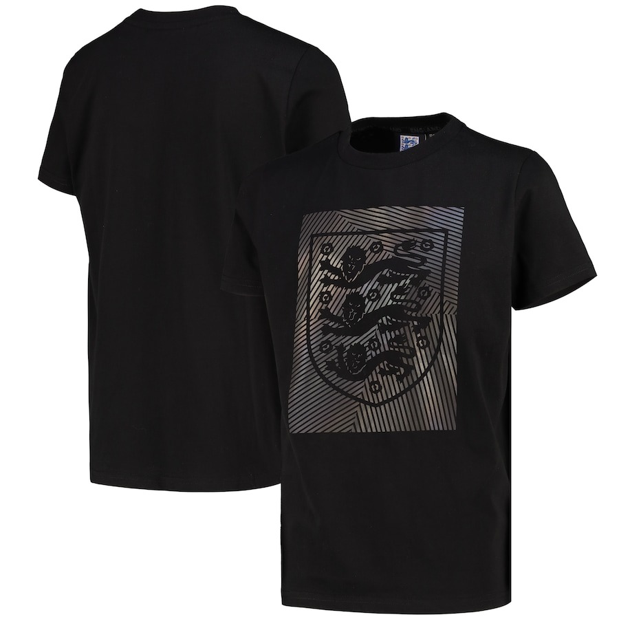 England Tonal Reflective Graphic T-Shirt - Black PT57509