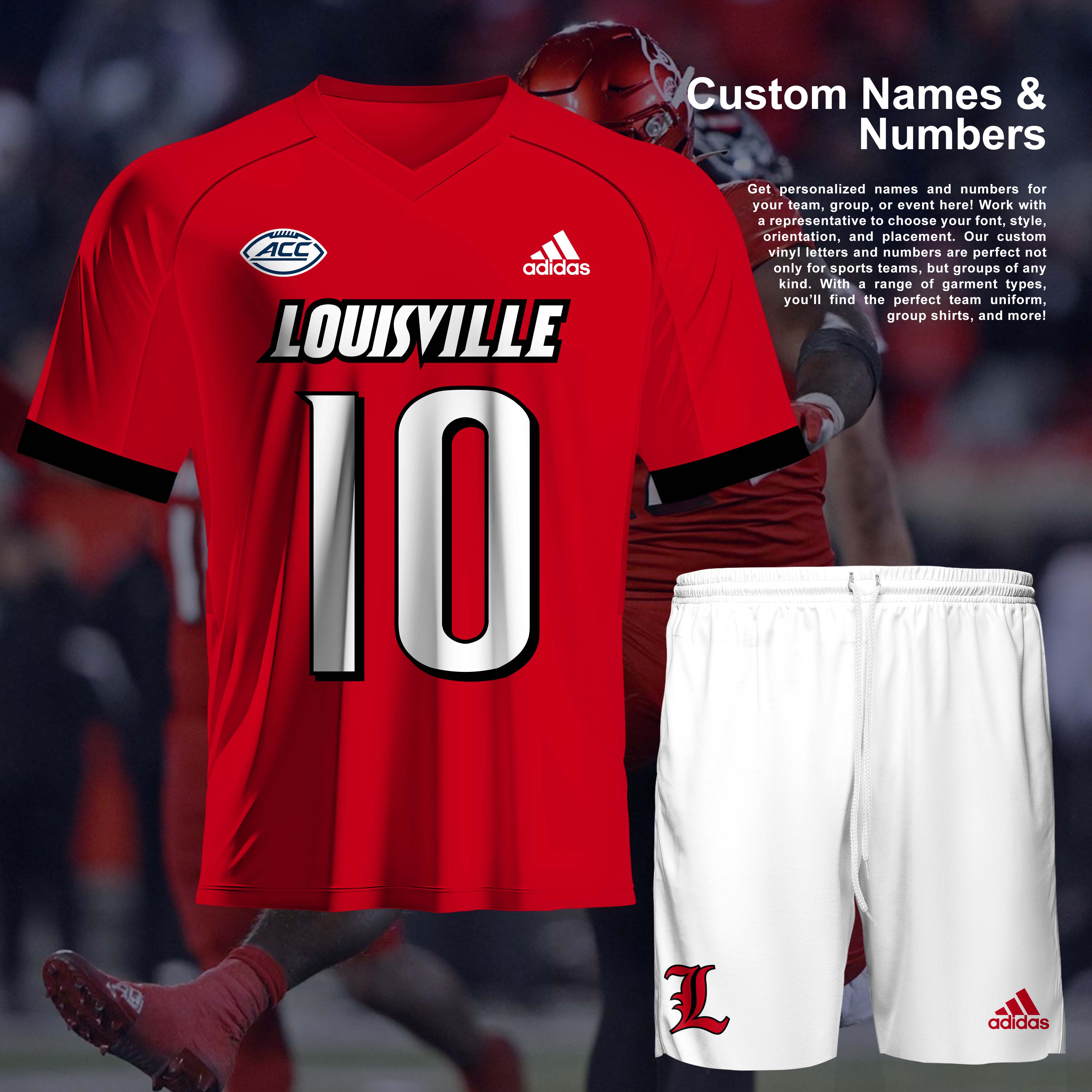 Louisville Cardinals NCAA Team T-Shirt Short PT57421