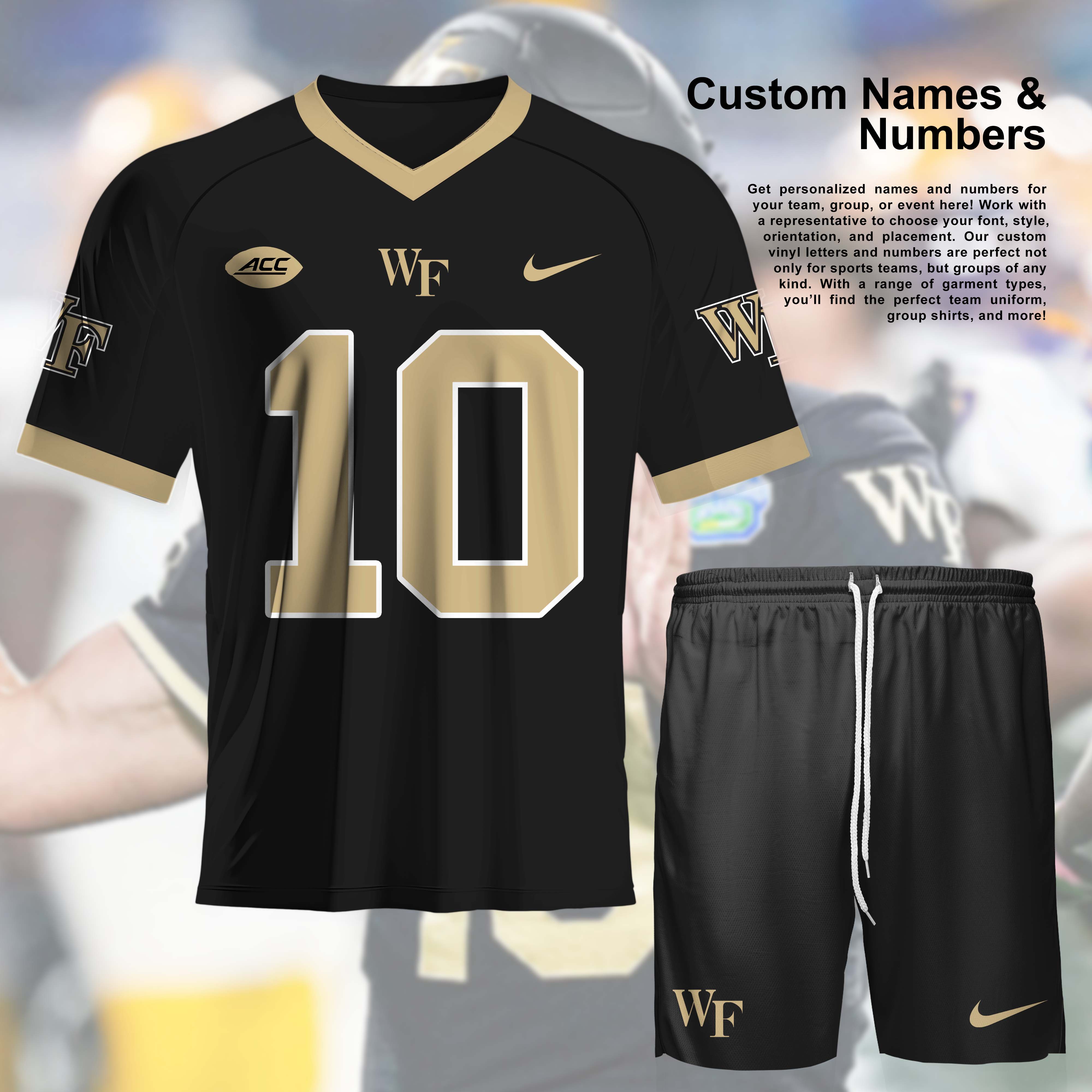 Wake Forest Demon Deacons NCAA Team T-Shirt Short PT57427