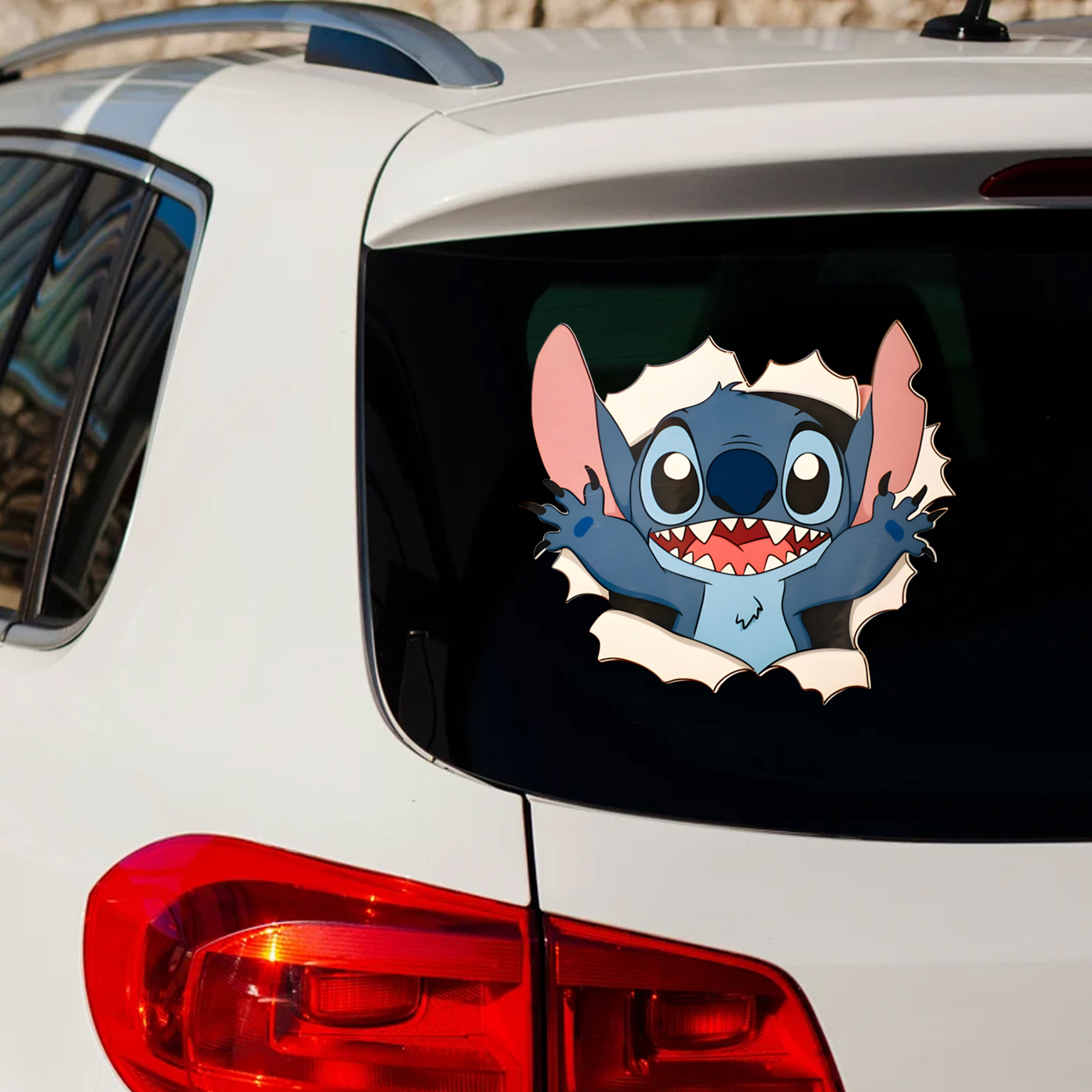 Stitch Disney Lover’s Car Decal, Stitch Gift, Gift For Disney, Decoration , Gift For Car, Stitch Disney Gift