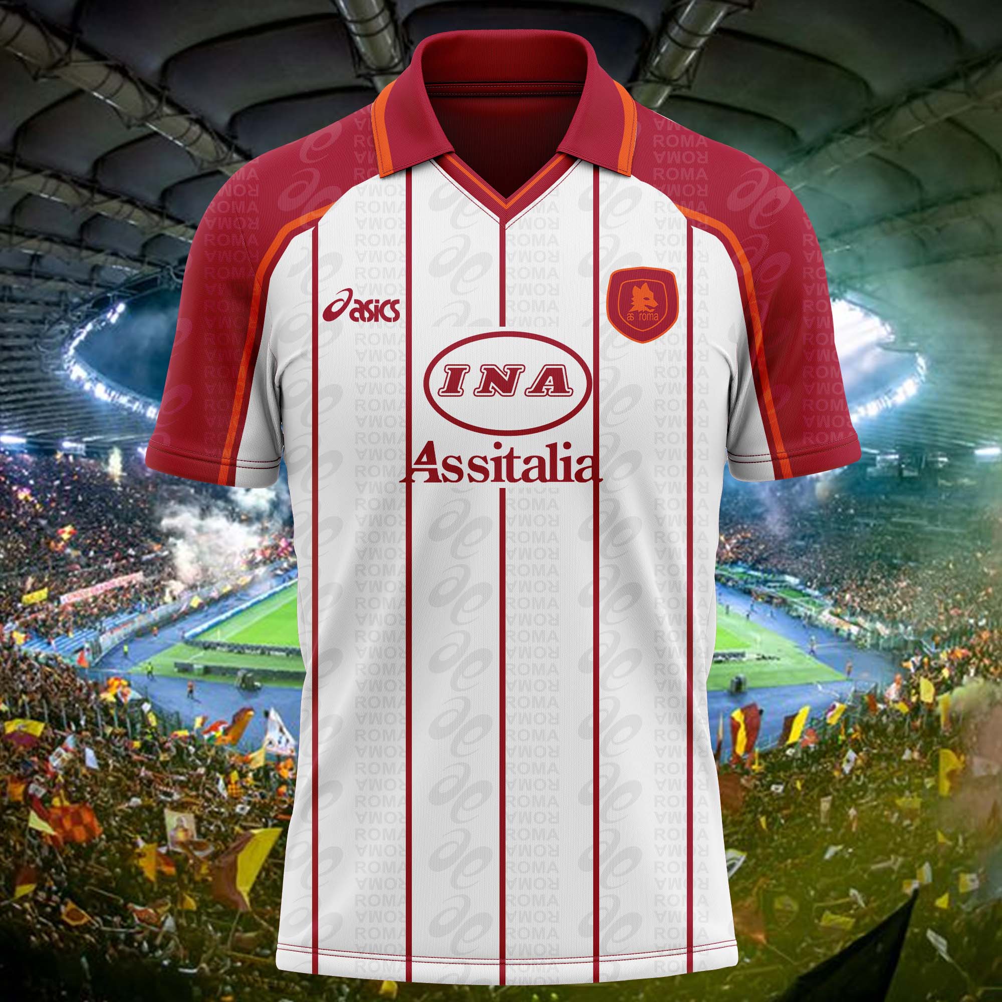 AS Roma 1996-97 Away Kit Retro Shirt PT57207